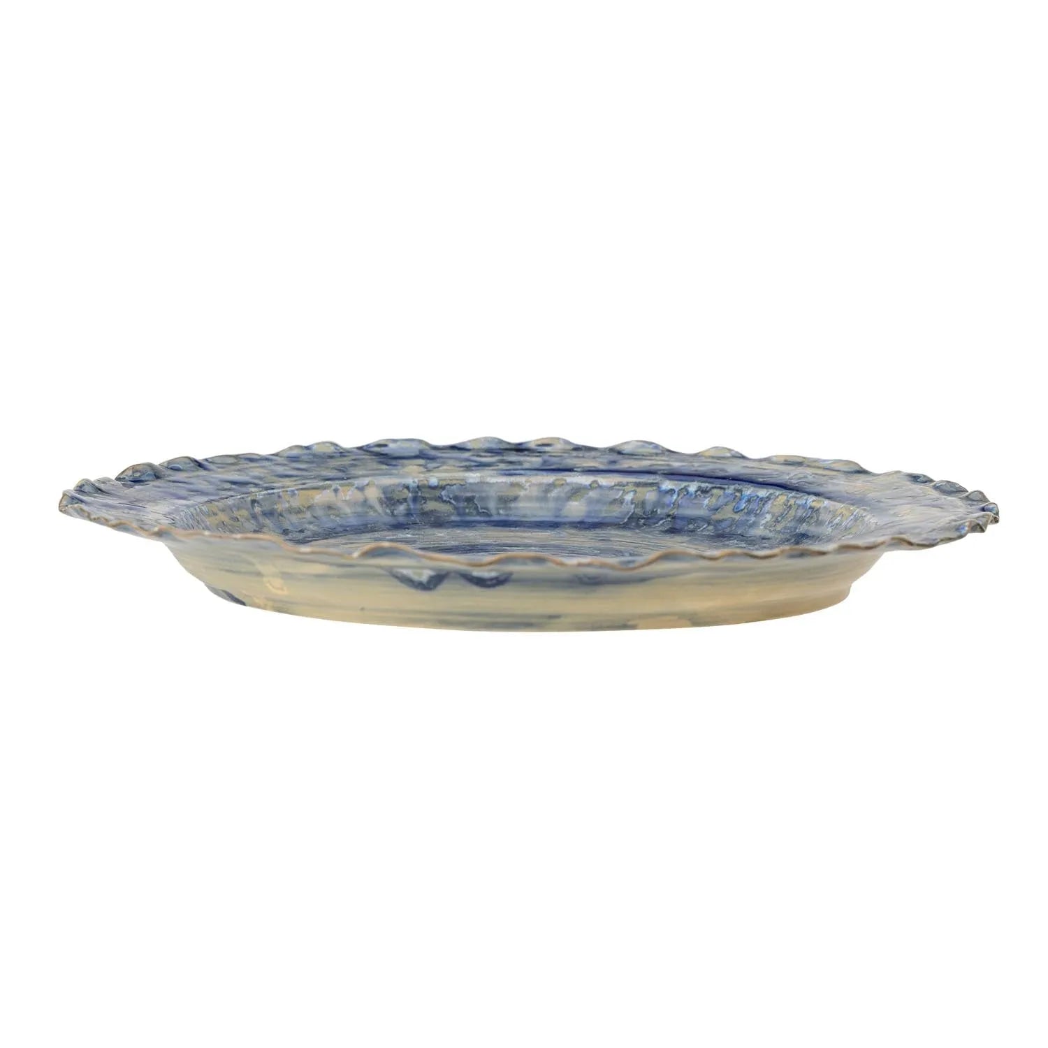Rowan Servierplatte, Blue, Steingut in Blau präsentiert im Onlineshop von KAQTU Design AG. Platte ist von Creative Collection