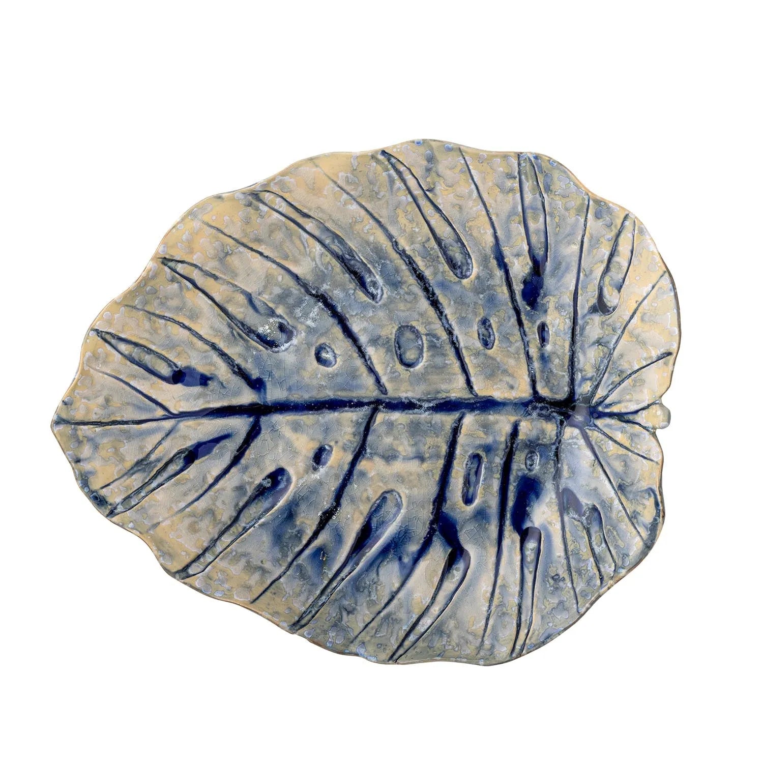 Rowan Servierplatte, Blue, Steingut in Blau präsentiert im Onlineshop von KAQTU Design AG. Platte ist von Creative Collection