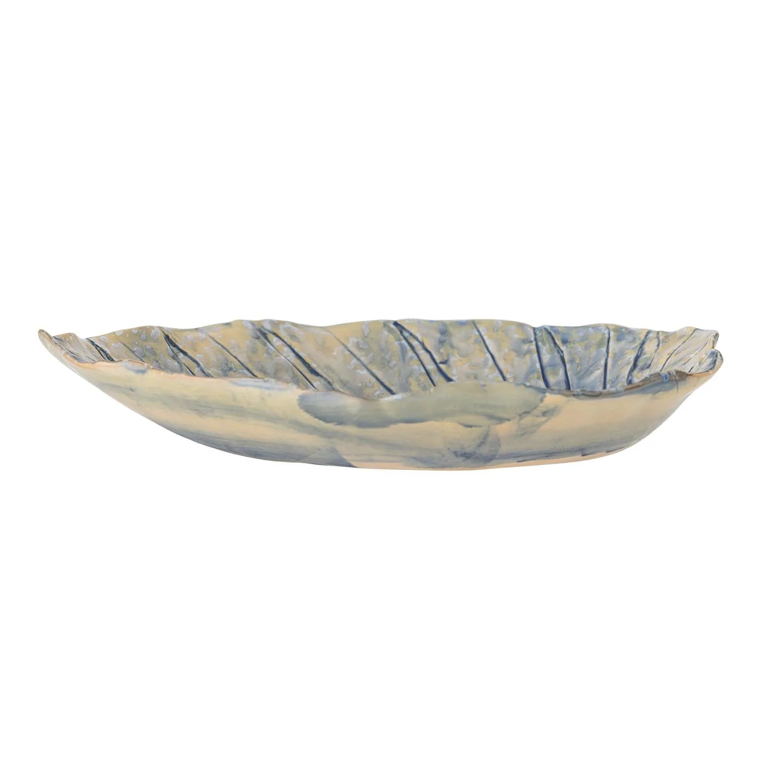 Rowan Servierplatte, Blue, Steingut in Blau präsentiert im Onlineshop von KAQTU Design AG. Platte ist von Creative Collection