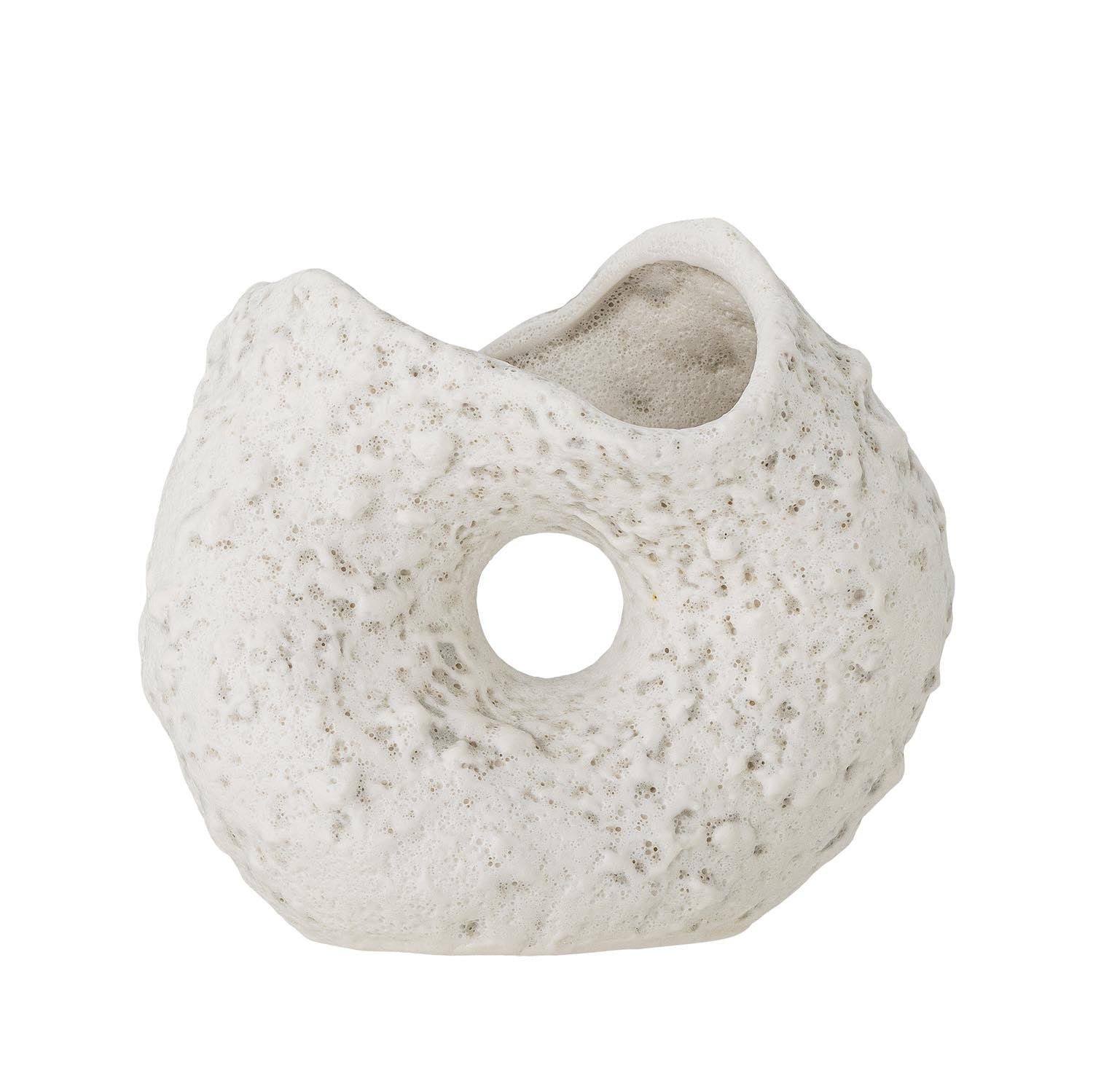 Fianna Vase, Weiss, Steingut in Weiß präsentiert im Onlineshop von KAQTU Design AG. Vase ist von Creative Collection
