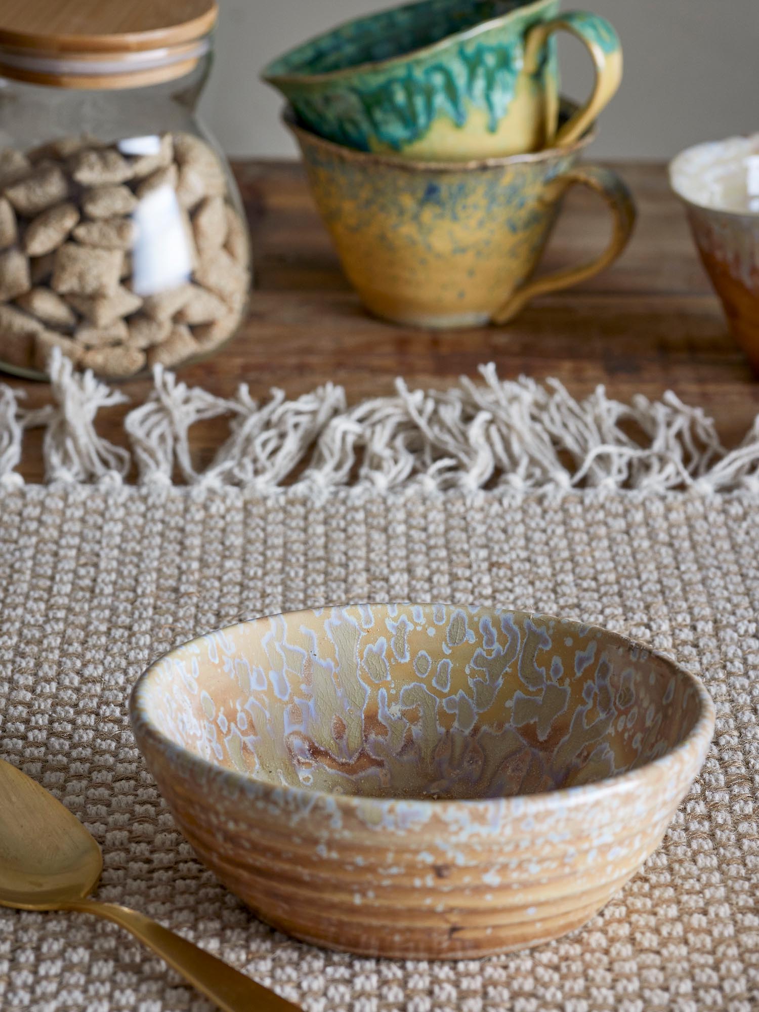 Milani Bowl, nature, grès
