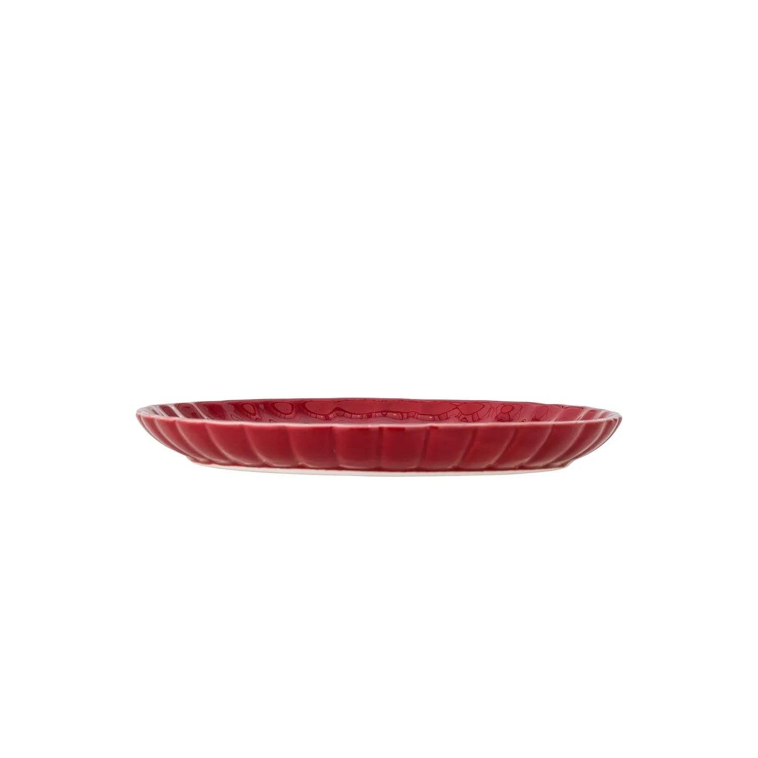 Latina Teller, Rot, Steingut in Rot präsentiert im Onlineshop von KAQTU Design AG. Teller ist von Bloomingville