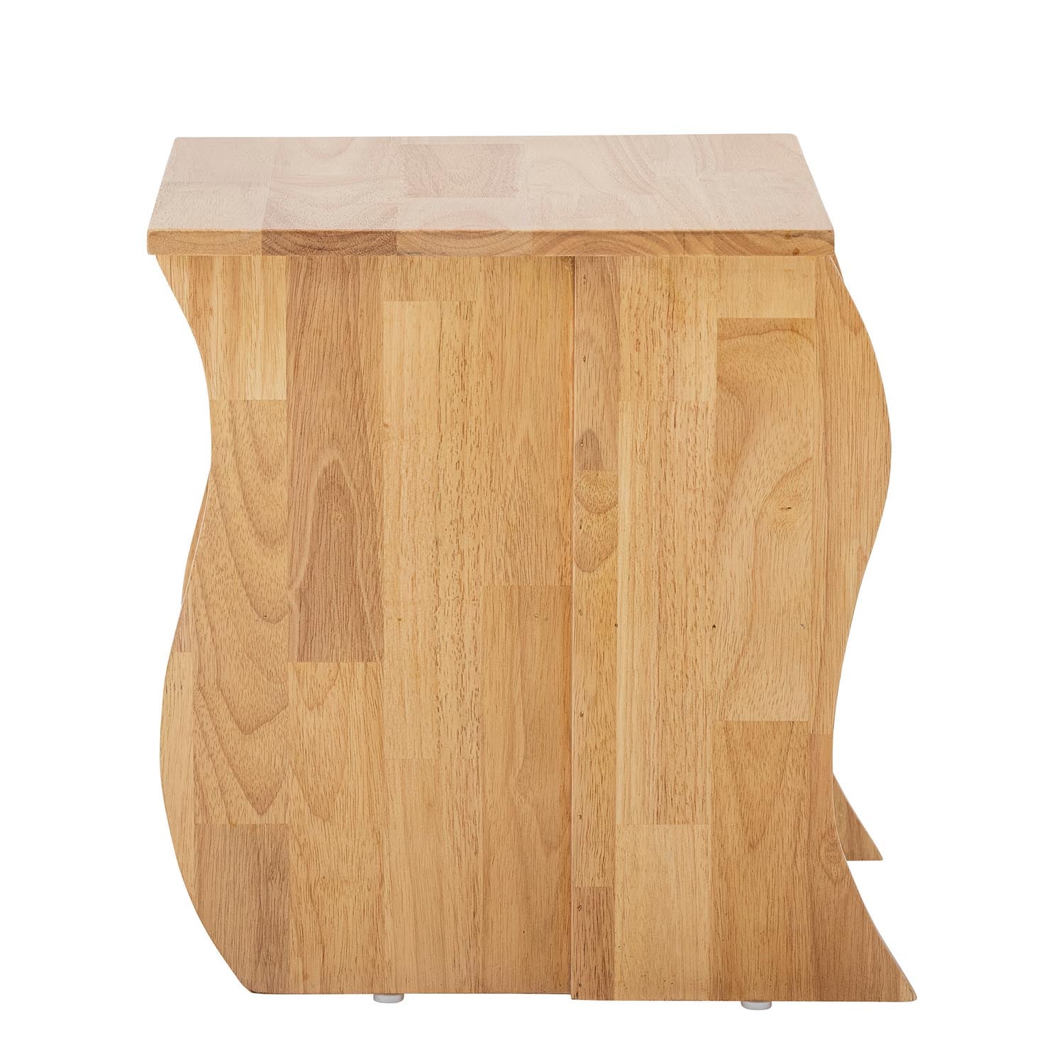 Eleganter Barhocker aus nachhaltigem Gummibaumholz von Bloomingville, ideal für modernes und umweltfreundliches Wohnen.