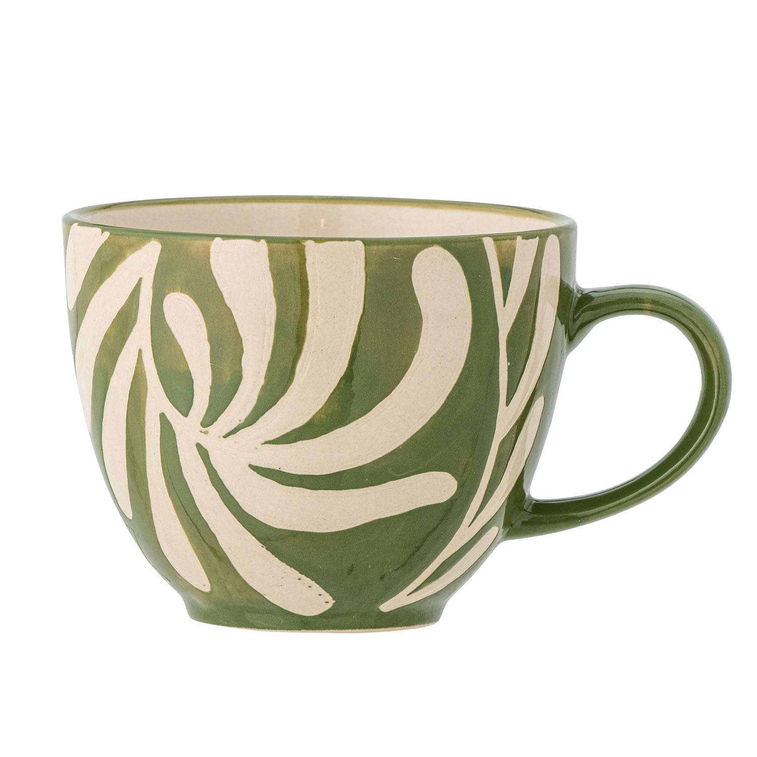 Heikki cup, green, stoneware