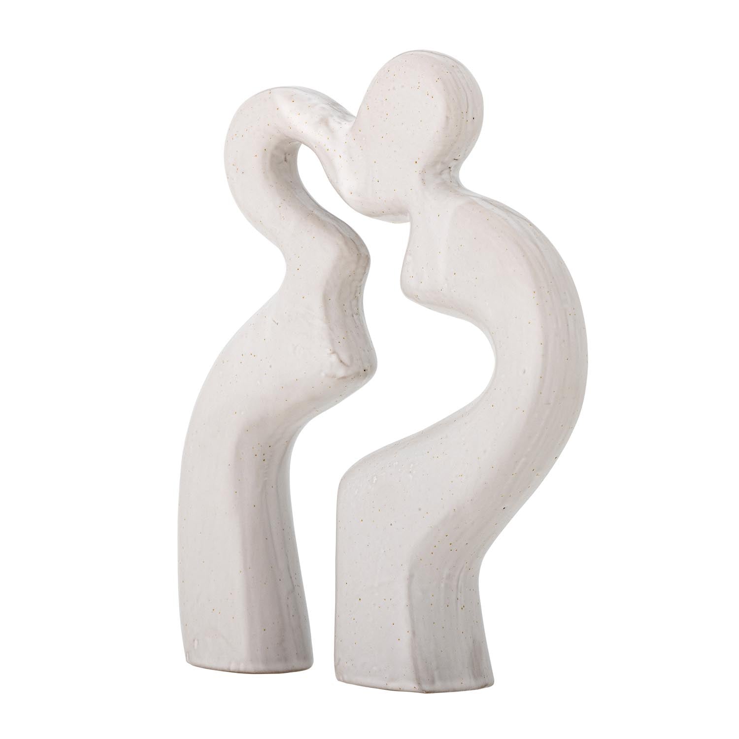 Elegante weiße Steingut-Deko von Bloomingville, Sainab, ideal für stilvolle Wohnraumgestaltung und modernes Ambiente.