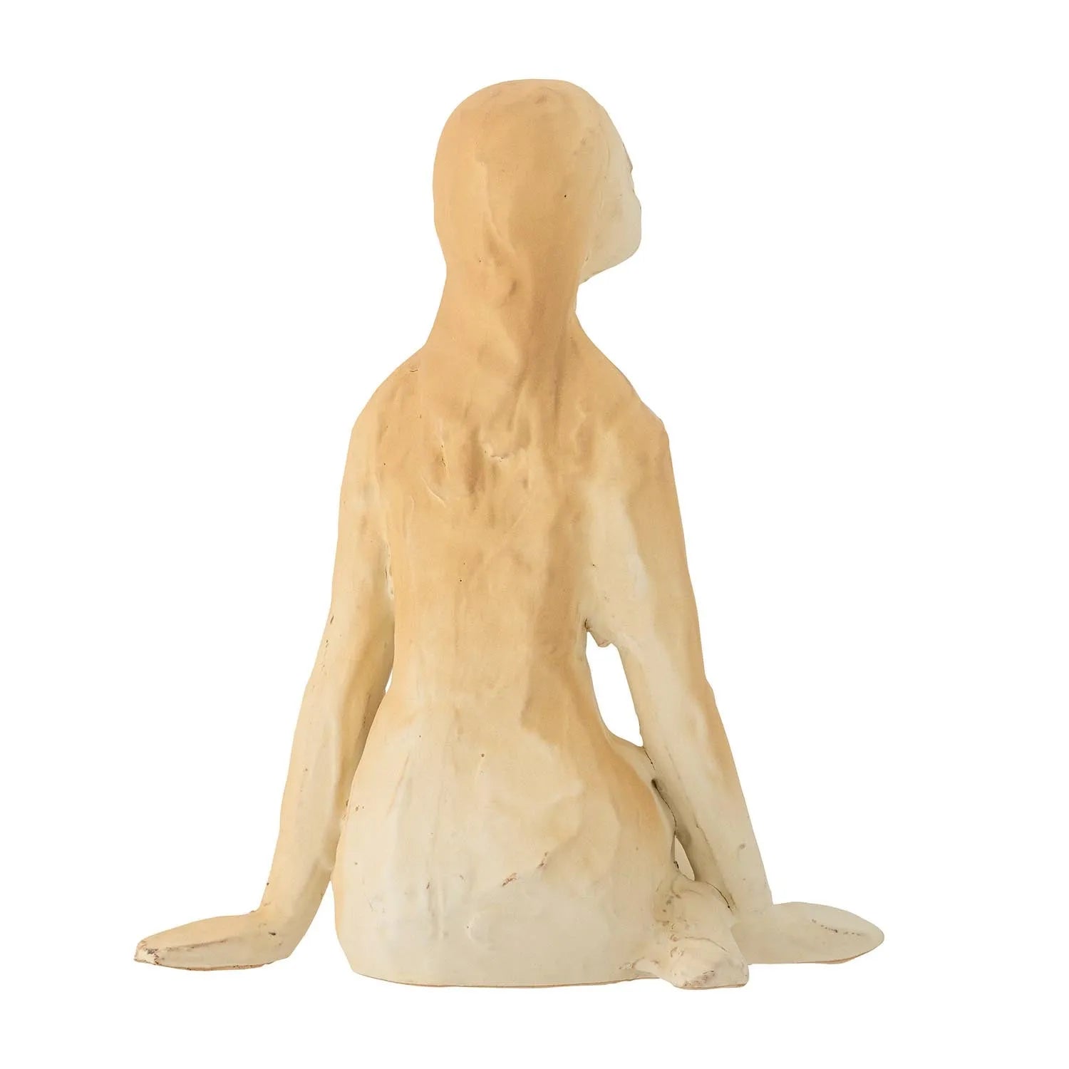 Elegante Steingutfigur von Bloomingville, handgefertigt, mit einzigartiger Glasur in natürlichen Tönen, ideal für stilvolle Dekoration.