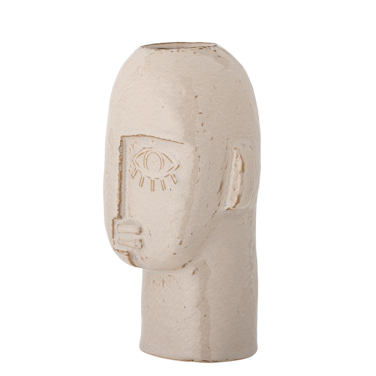 Die Lizzie Vase von Bloomingville aus Steingut besticht durch ihr elegantes Design und ihre natürliche, hochwertige Ausstrahlung.