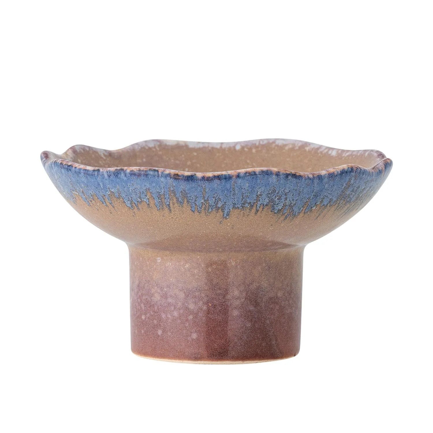 Cloe Kerzenhalter, Blue, Steingut in Blau präsentiert im Onlineshop von KAQTU Design AG. Kerzenständer ist von Creative Collection