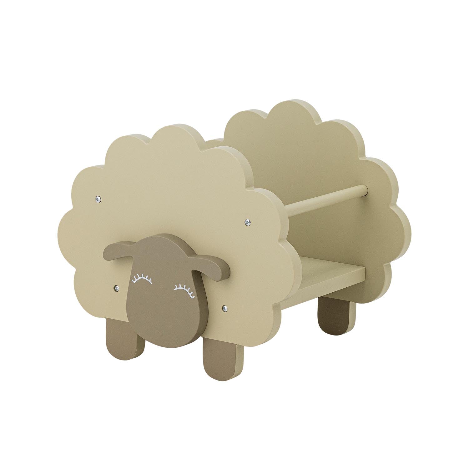 Dolly bookshelf, gray, FSC®100%, MDF