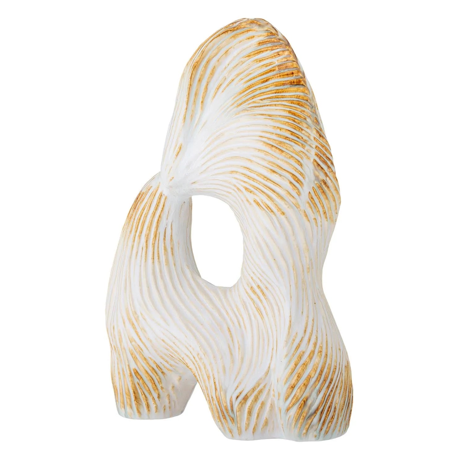 Die Eviella Deko von Bloomingville: Elegante Steingut-Skulptur, inspiriert von der Natur, für zeitlose Schönheit in Ihrem Zuhause.