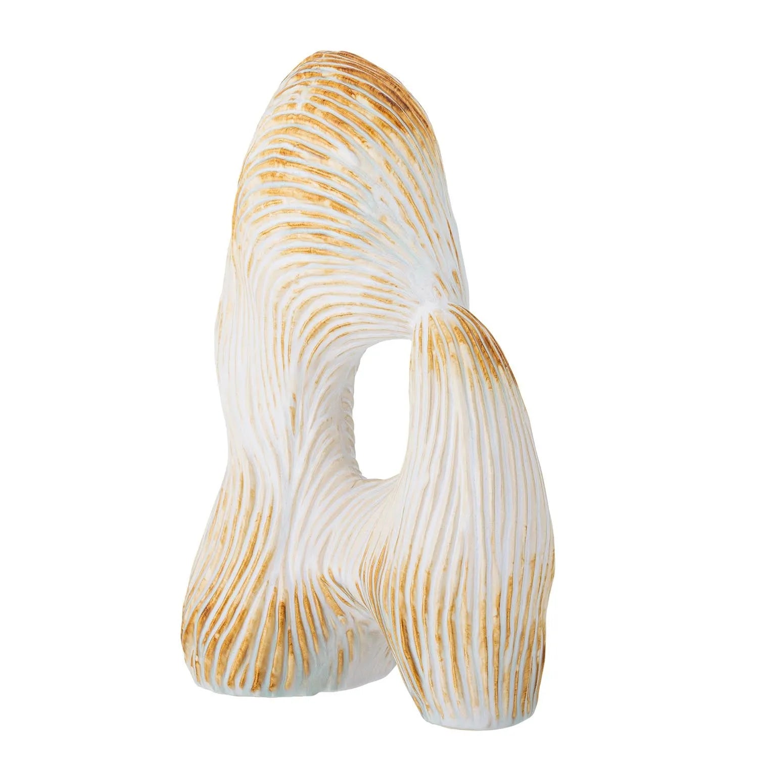 Die Eviella Deko von Bloomingville: Elegante Steingut-Skulptur, inspiriert von der Natur, für zeitlose Schönheit in Ihrem Zuhause.