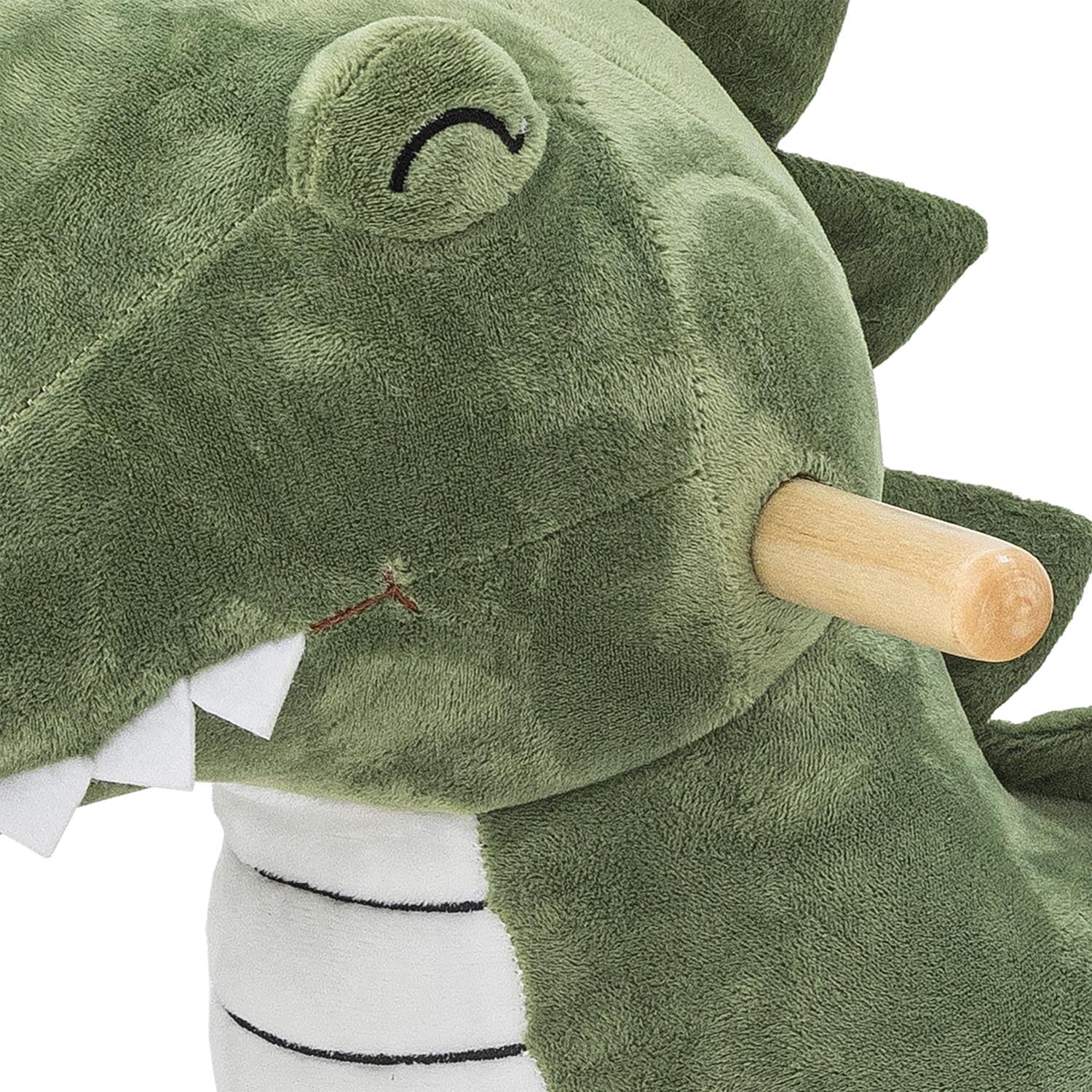 Das grüne Arnie Schaukelkrokodil von Bloomingville Mini aus Polyester bietet Kindern ein lustiges und sicheres Spielerlebnis.