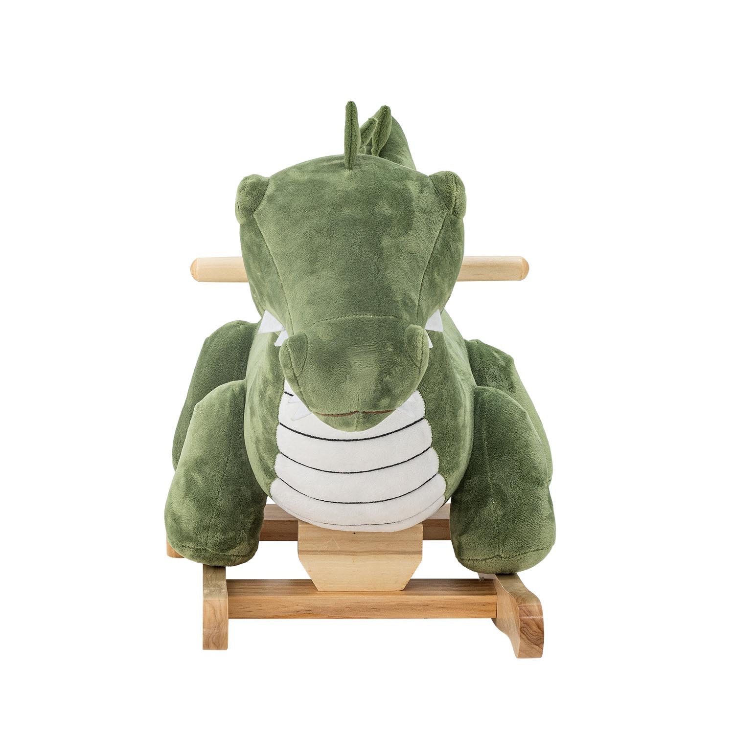Das grüne Arnie Schaukelkrokodil von Bloomingville Mini aus Polyester bietet Kindern sicheren und spaßigen Schaukelspaß.