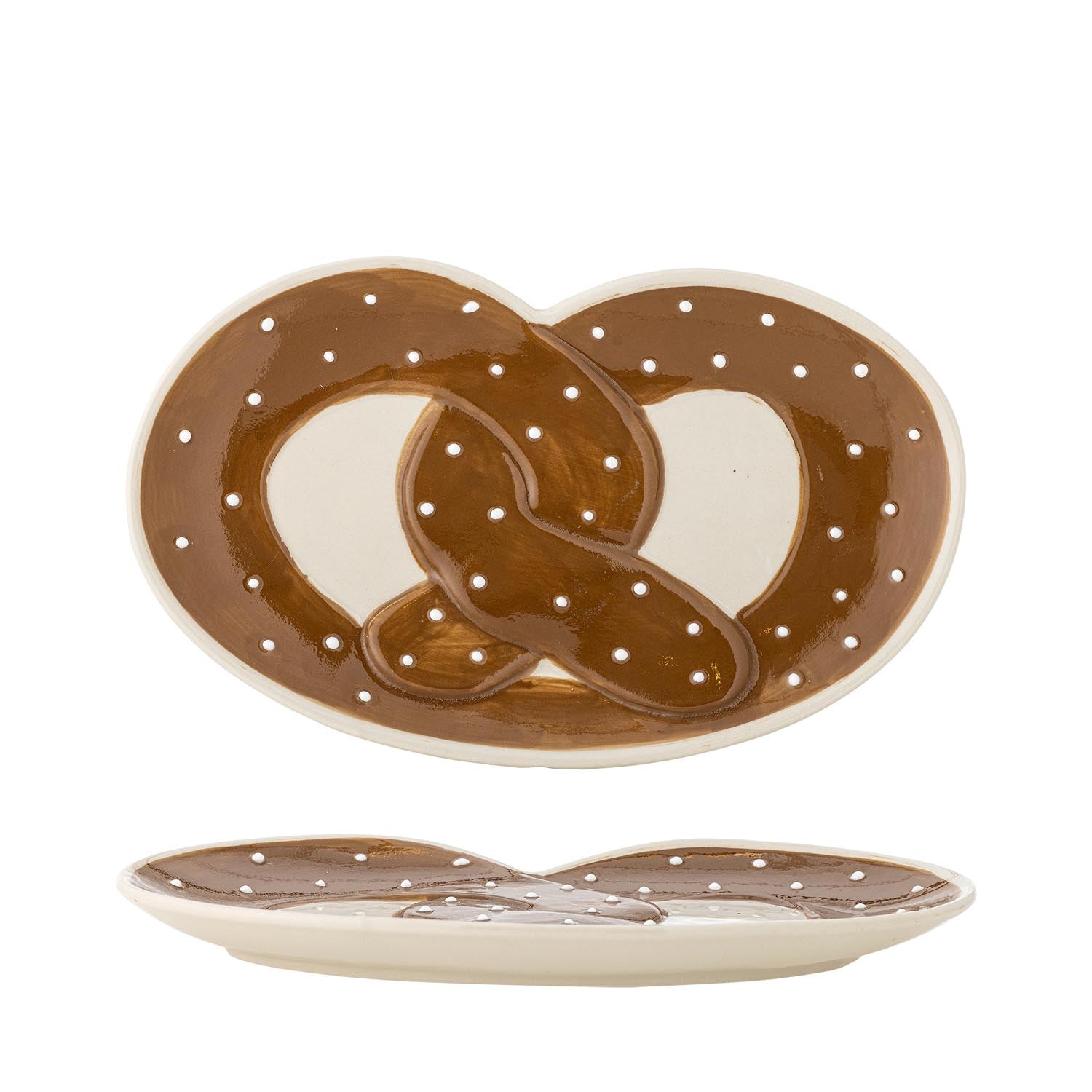 Treats serving platter, <tc>Braun</tc>, earthenware