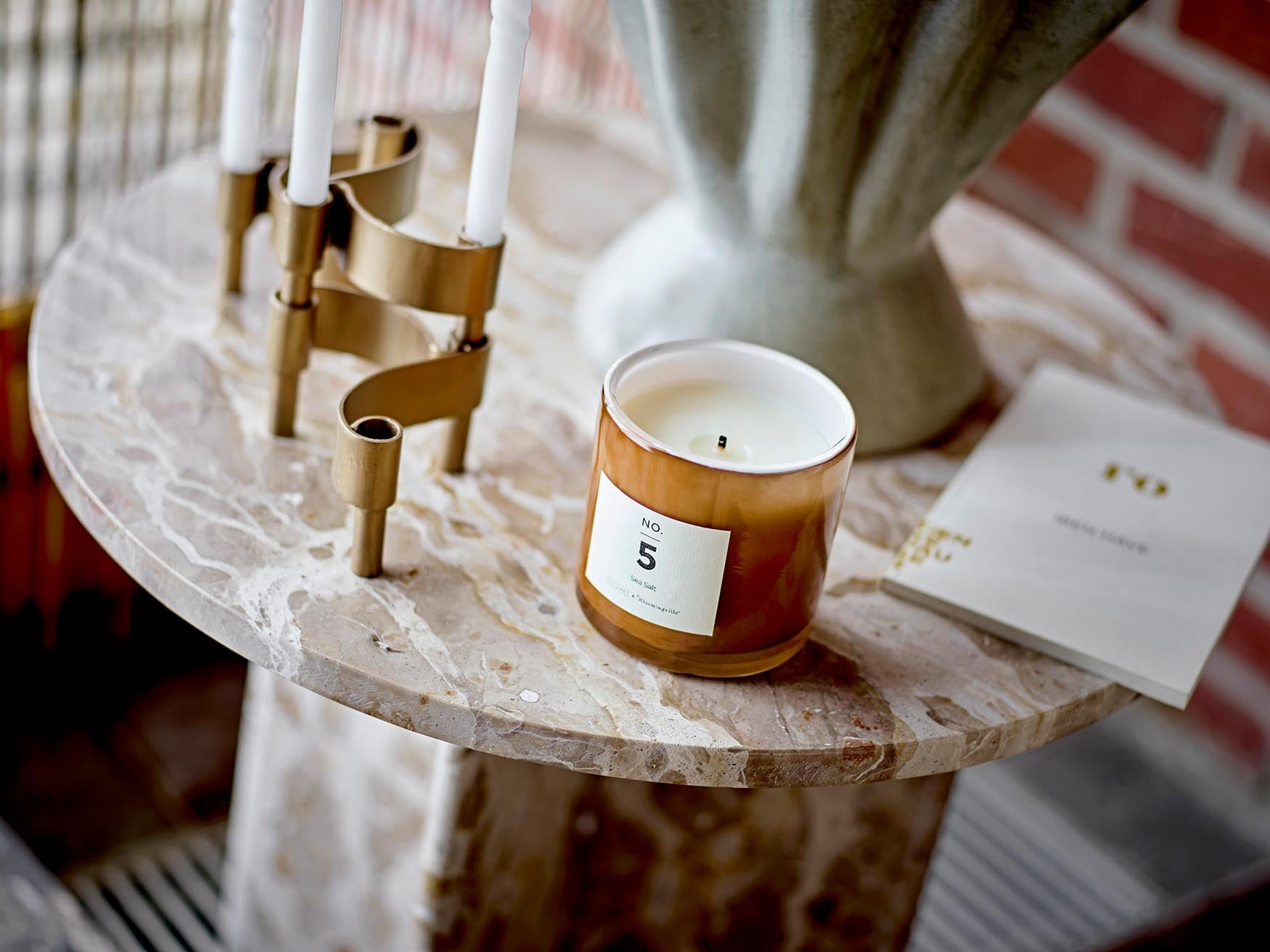 Jasmia side table, <tc>Braun</tc>, marble