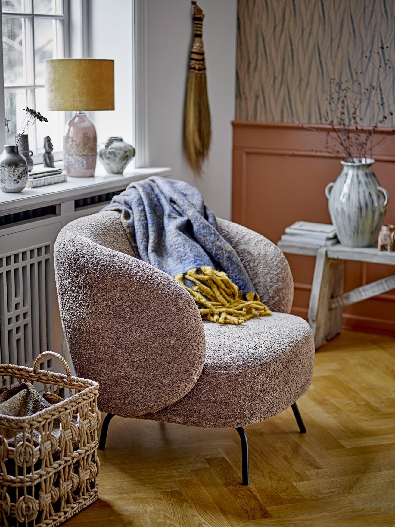Eleganter Marnie Korb aus Wasserhyazinthe von Bloomingville.