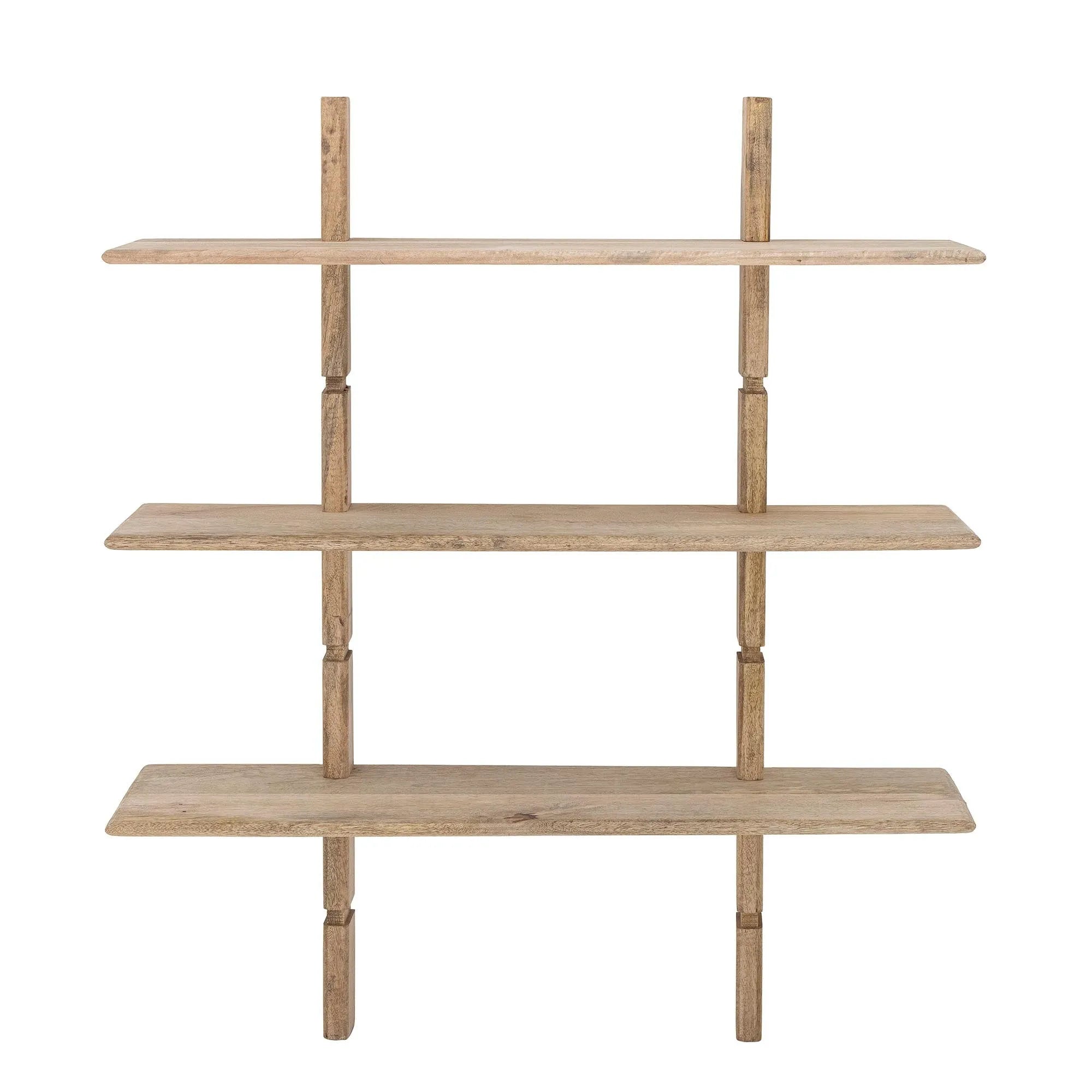 Elegantes Regal aus Mangoholz, naturbelassen von Creative Collection.