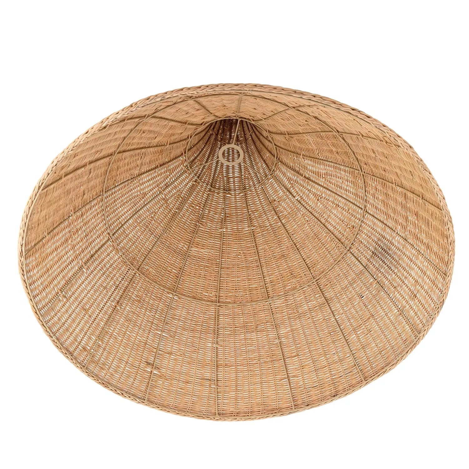 Die Camine Hängeleuchte aus Rattan bringt natürliche Eleganz und warmes Licht in jeden Raum.