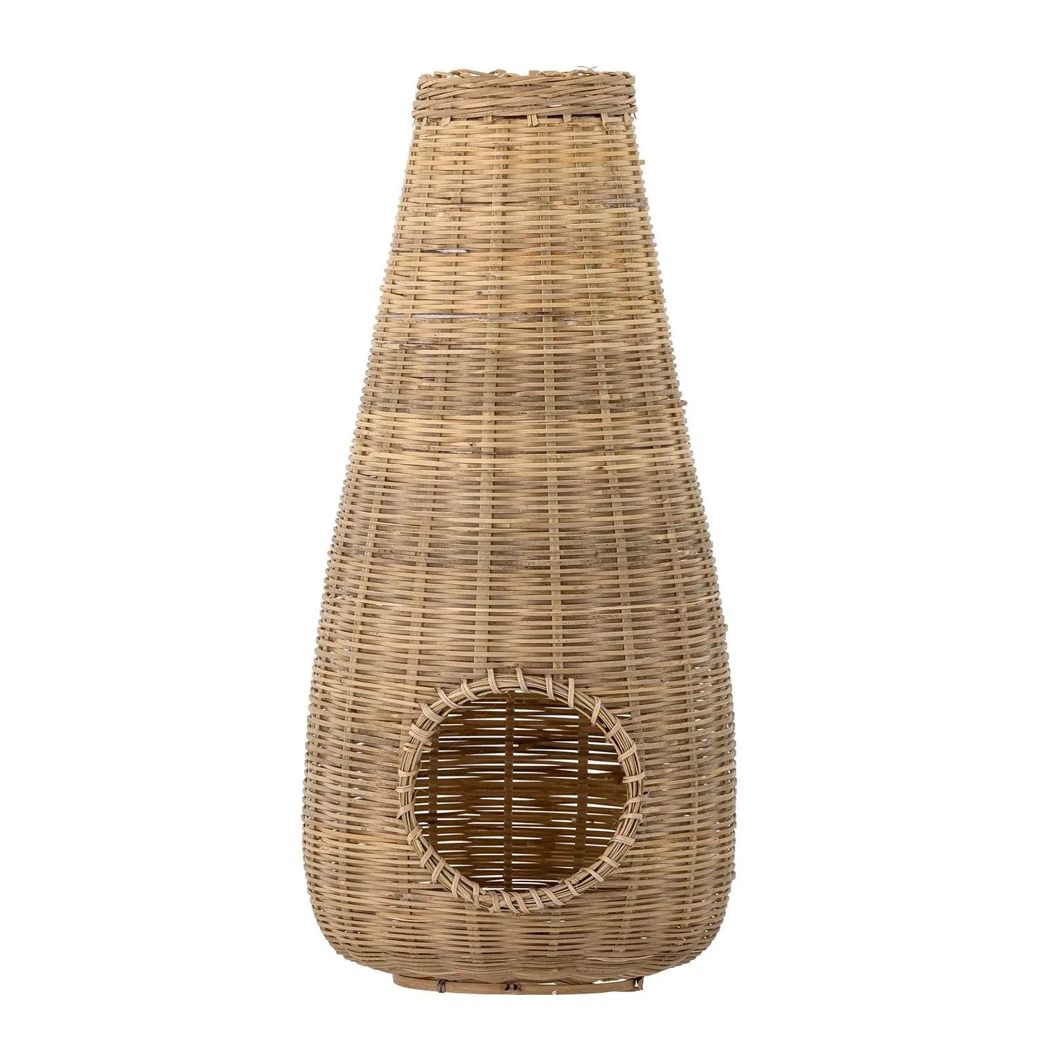 Ottine Laterne mit Glas, Natur, Bambus in Natur präsentiert im Onlineshop von KAQTU Design AG. Laterne ist von Bloomingville