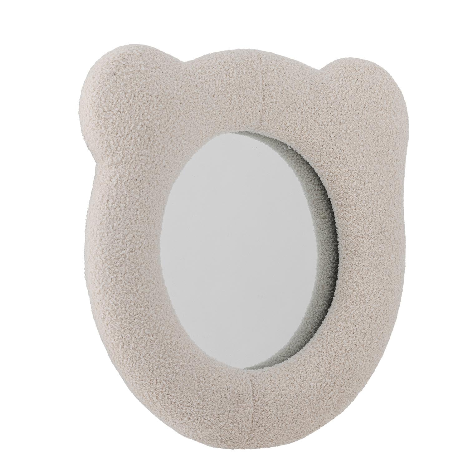 Der weiße Baily Wandspiegel von Bloomingville Mini aus Polyester ist ein charmantes und funktionales Highlight für Kinderzimmer.