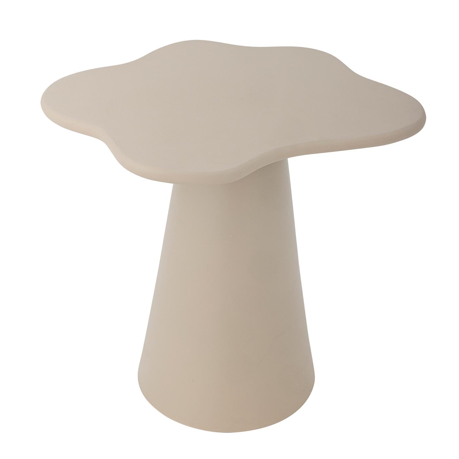 Der Soller Beistelltisch von Bloomingville aus Aluminium in natürlichem Design ist ein elegantes und praktisches Möbelstück.