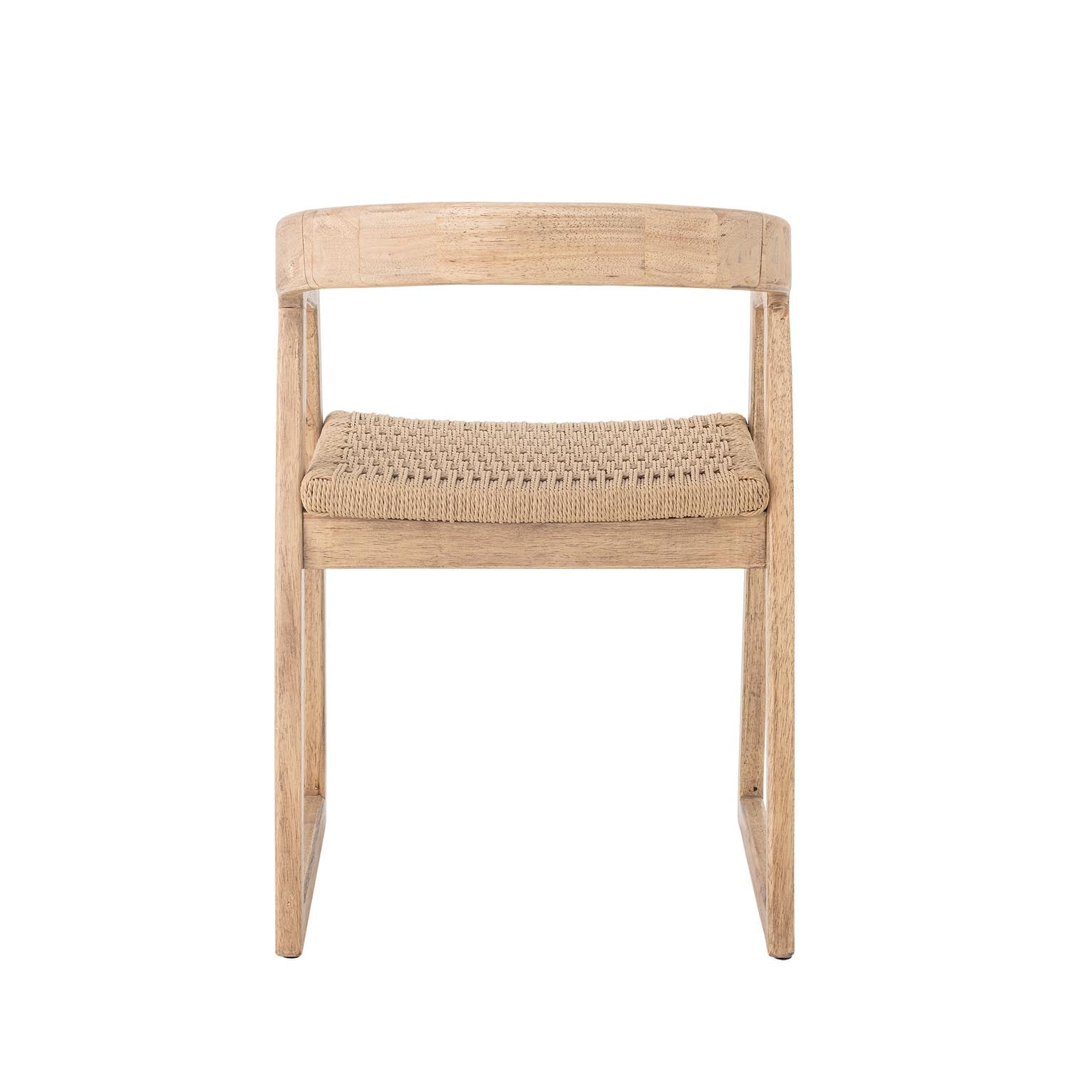 Moderner Esszimmerstuhl aus natürlichem Gummibaumholz, stilvoll und bequem, perfekt für zeitgemäße Wohnräume, von Creative Collection.