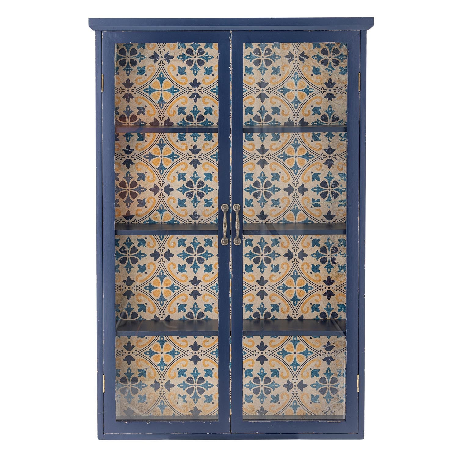 Armoire Hazem, bleu, bois de sapin
