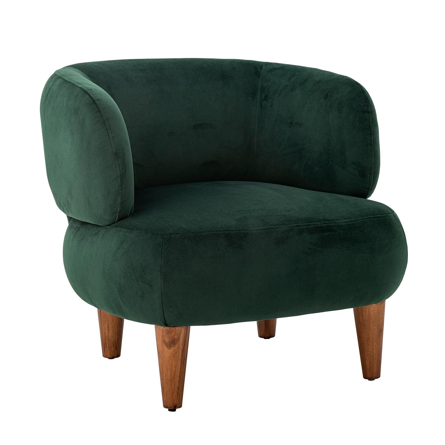 Der Ruperta Loungesessel in Grün von Creative Collection bietet stilvolles Design und langlebigen Komfort mit Polyesterbezug.