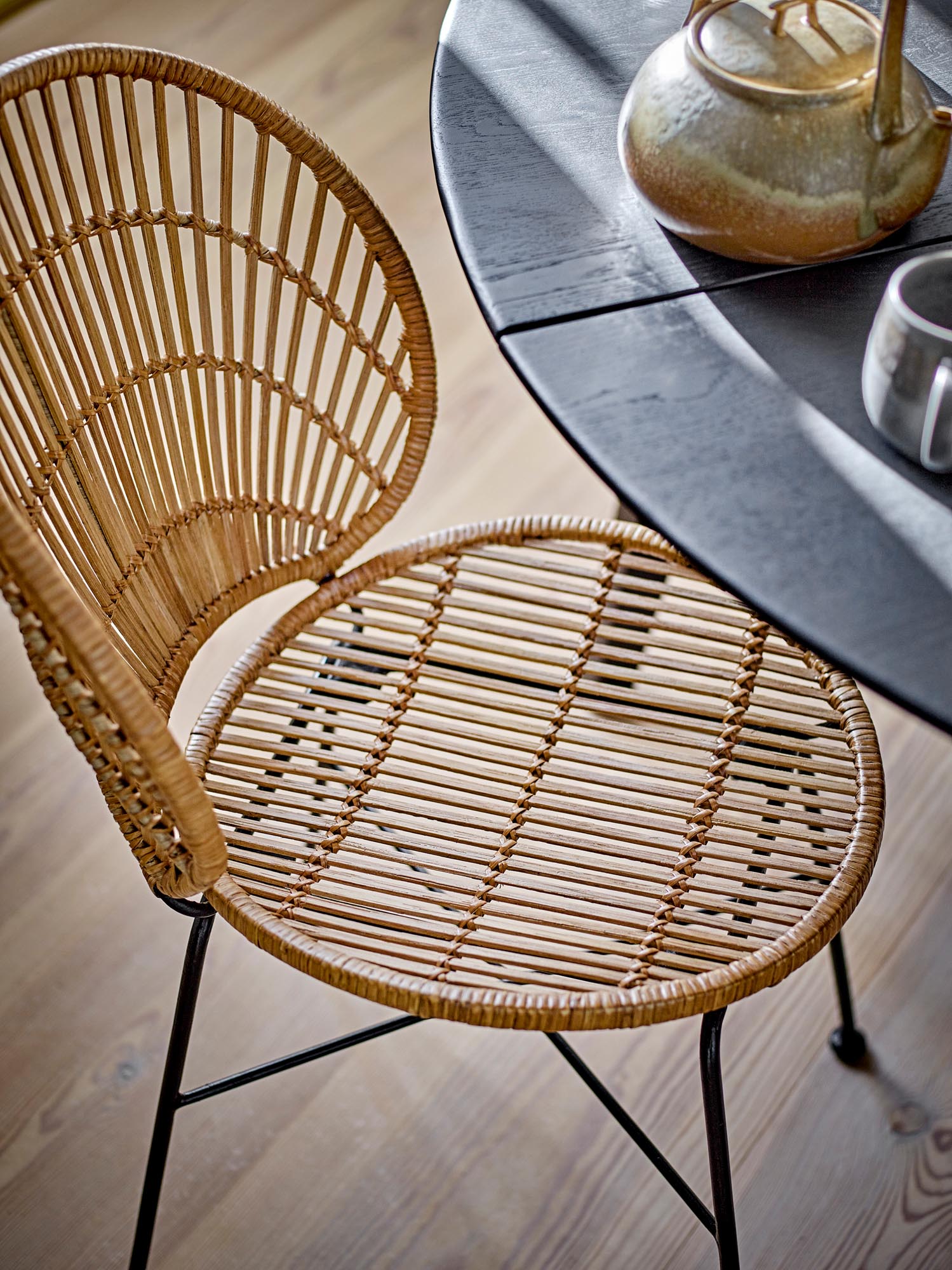 Fiore Esszimmerstuhl, Natur, Rattan