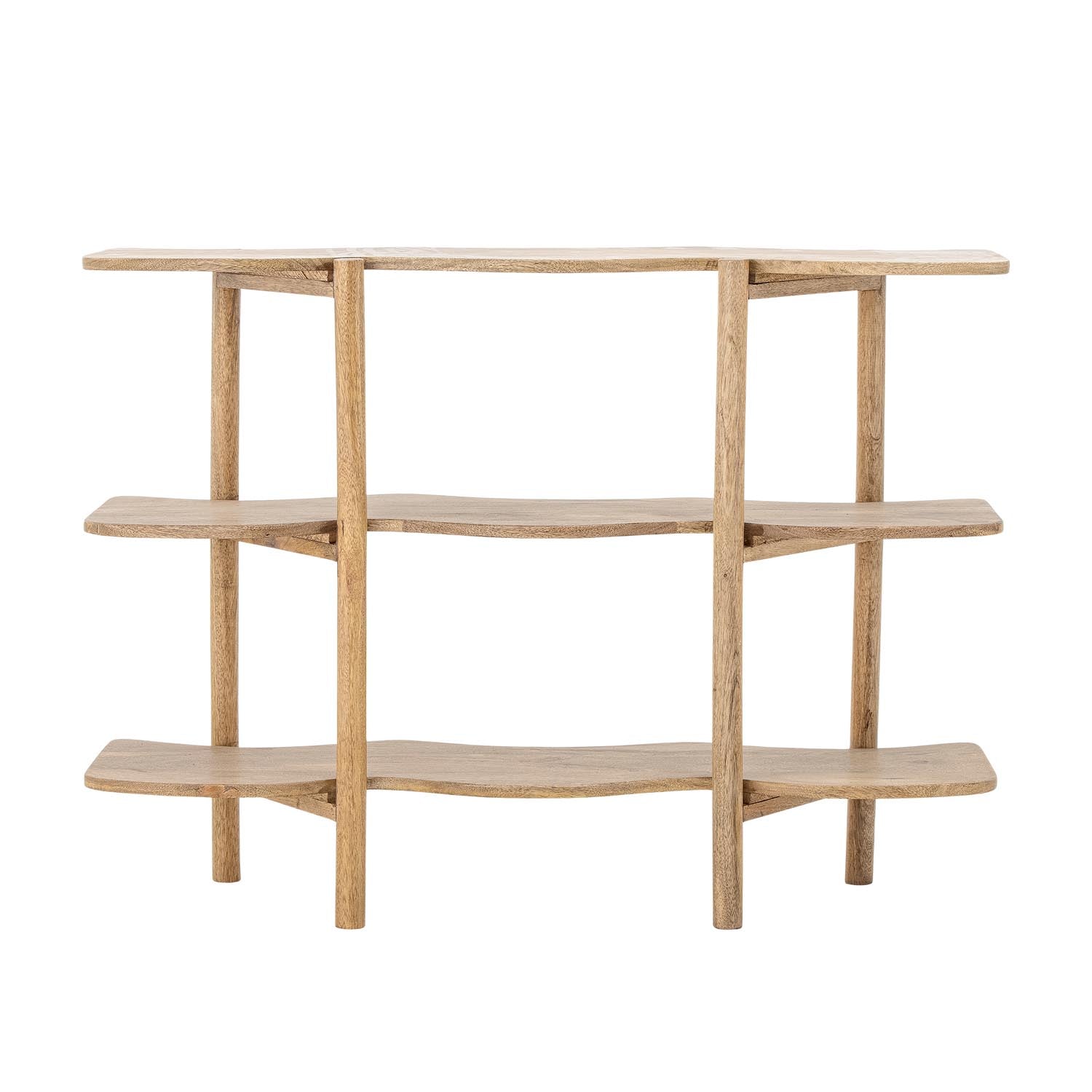 Das Rivoli Regal aus FSC-zertifiziertem Mangoholz vereint nachhaltiges Design mit funktionalem Stauraum für stilvolle Wohnräume.