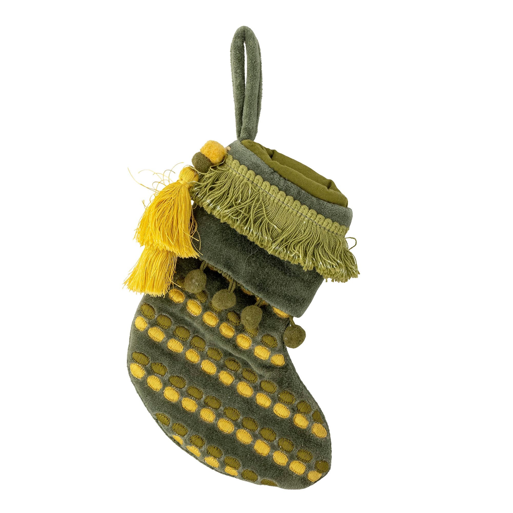 Jeanne Ornament, Grün, Baumwolle in Green präsentiert im Onlineshop von KAQTU Design AG. Ornament ist von Bloomingville
