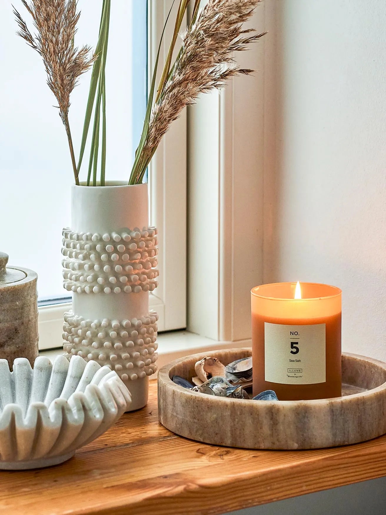 Ivette Tablett, Natur, Marmor in Nature präsentiert im Onlineshop von KAQTU Design AG. Tablett ist von Bloomingville