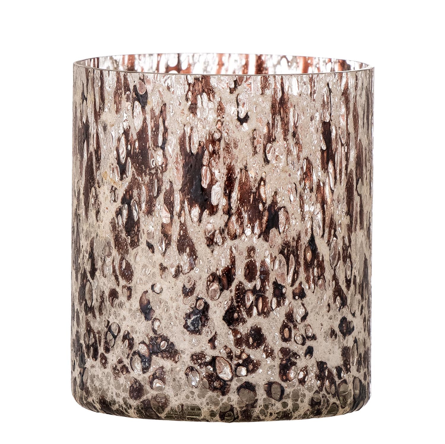 Felicita Teelichthalter, Braun, Recyceltes Glas