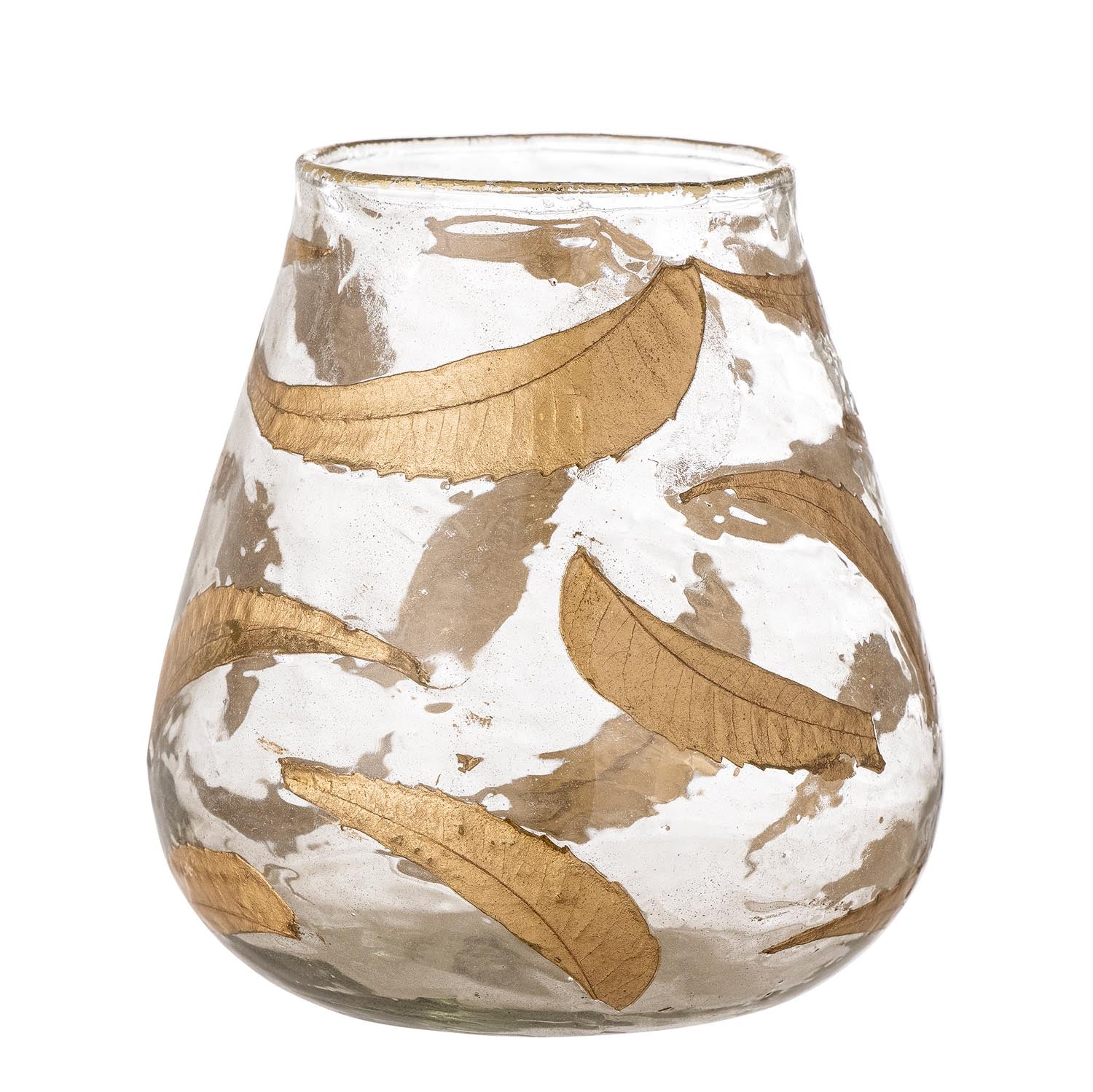 Fidelia Teelichthalter, Gold, Recyceltes Glas