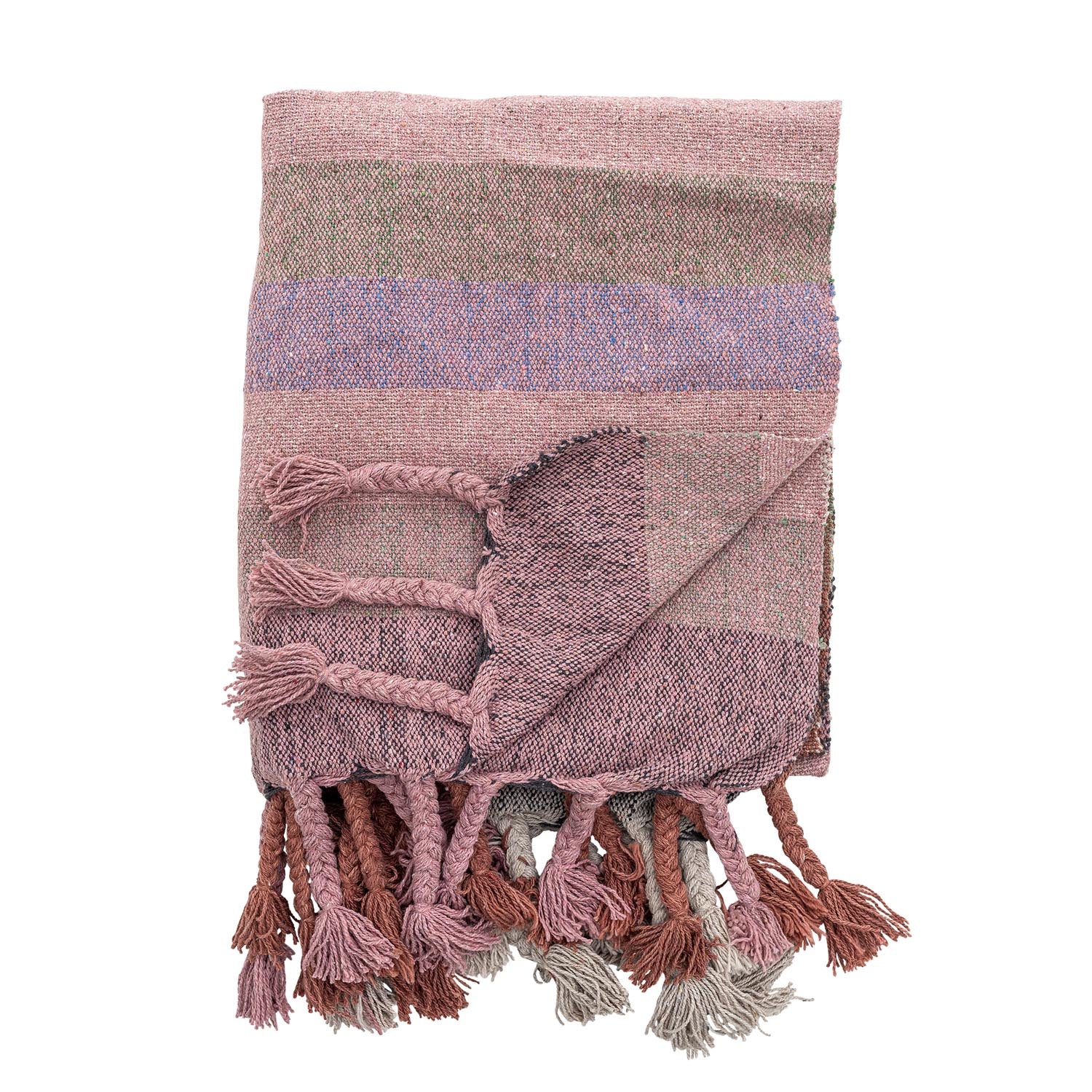 Desire Decke, Rose, Recycelte Baumwolle