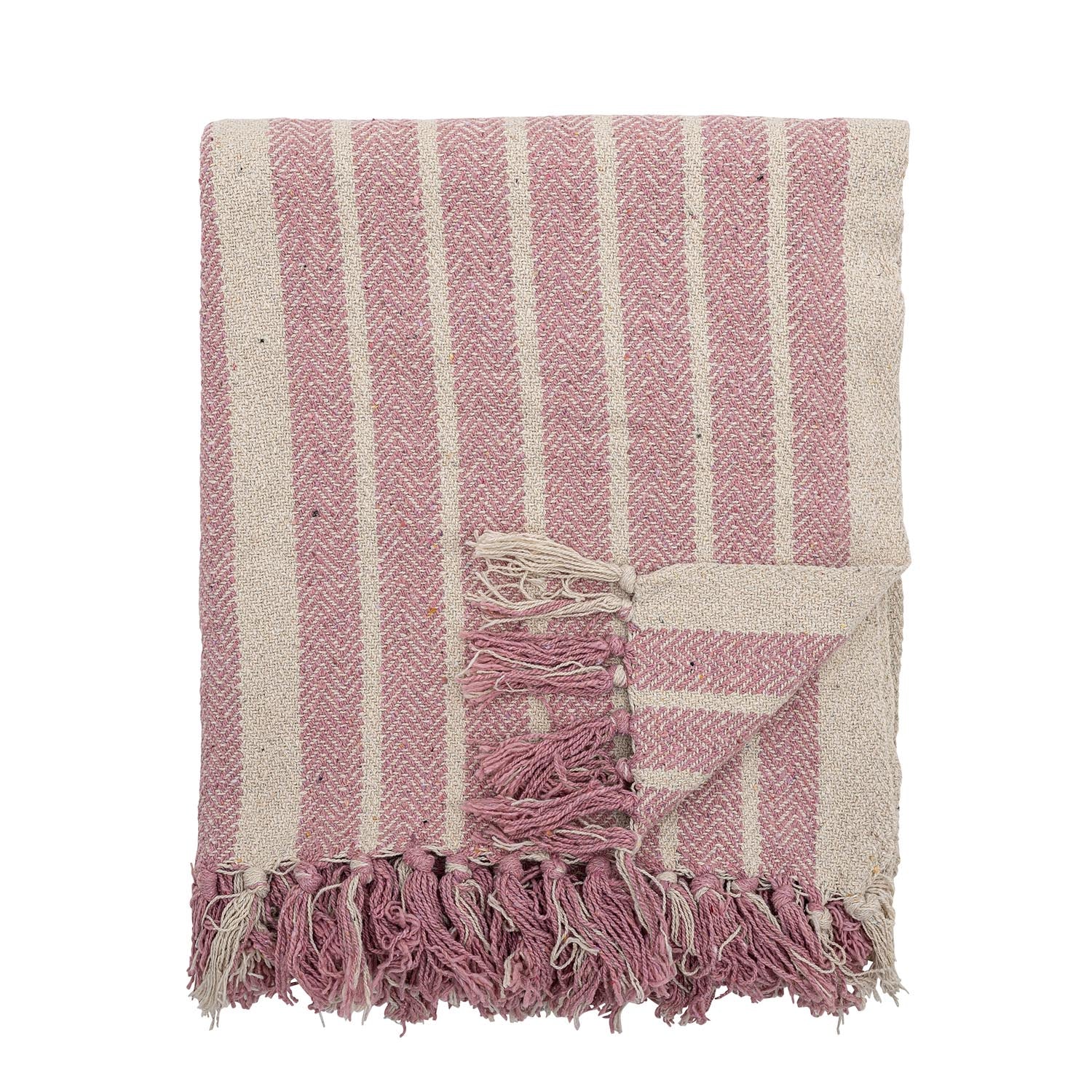 Monta Decke, Rose, Recycelte Baumwolle