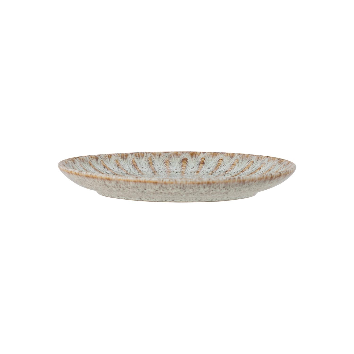 Fleur Teller, Natur, Steingut in Natur präsentiert im Onlineshop von KAQTU Design AG. Teller ist von Creative Collection