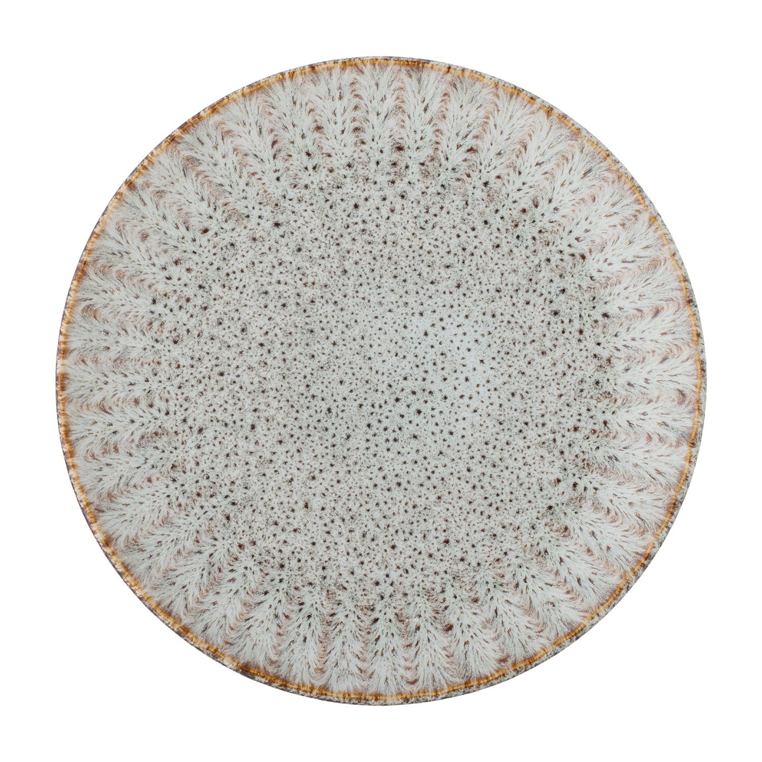 Fleur Teller, Natur, Steingut in Natur präsentiert im Onlineshop von KAQTU Design AG. Teller ist von Creative Collection