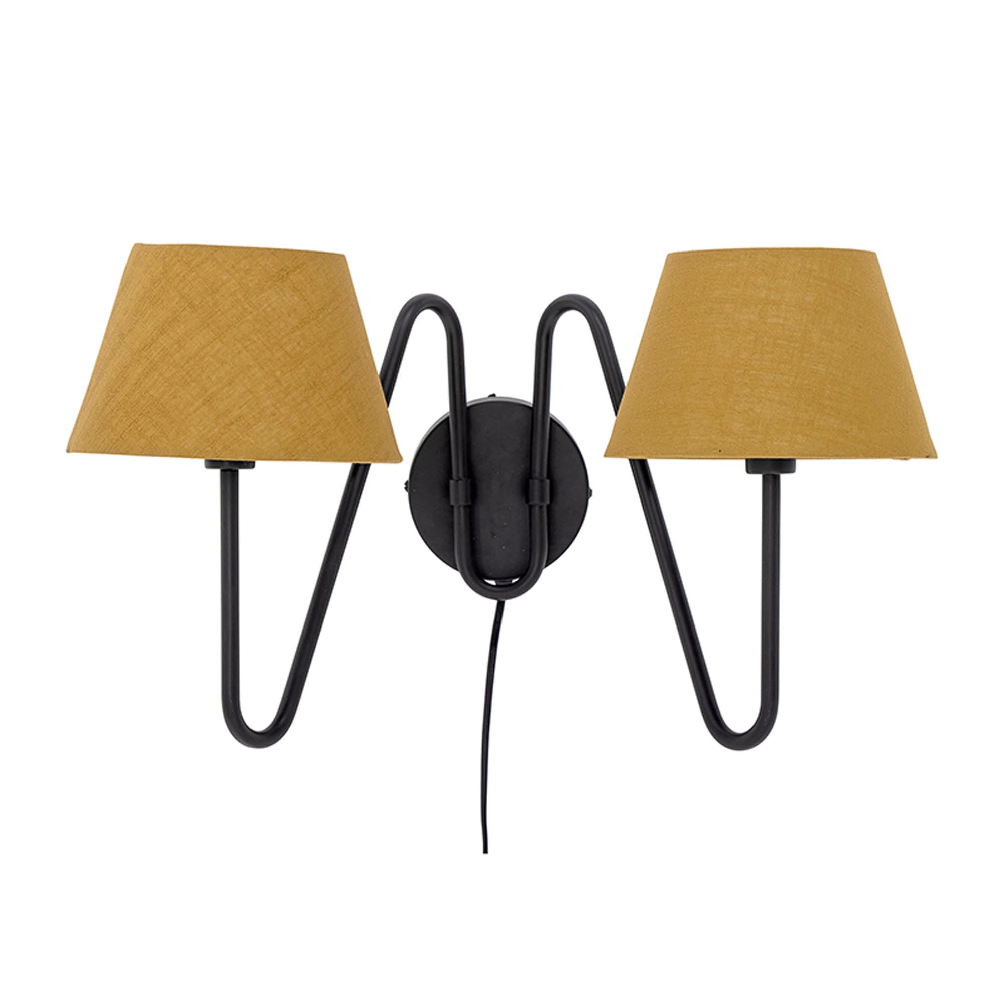 Letty wall light, <tc>Schwarz</tc>, metal