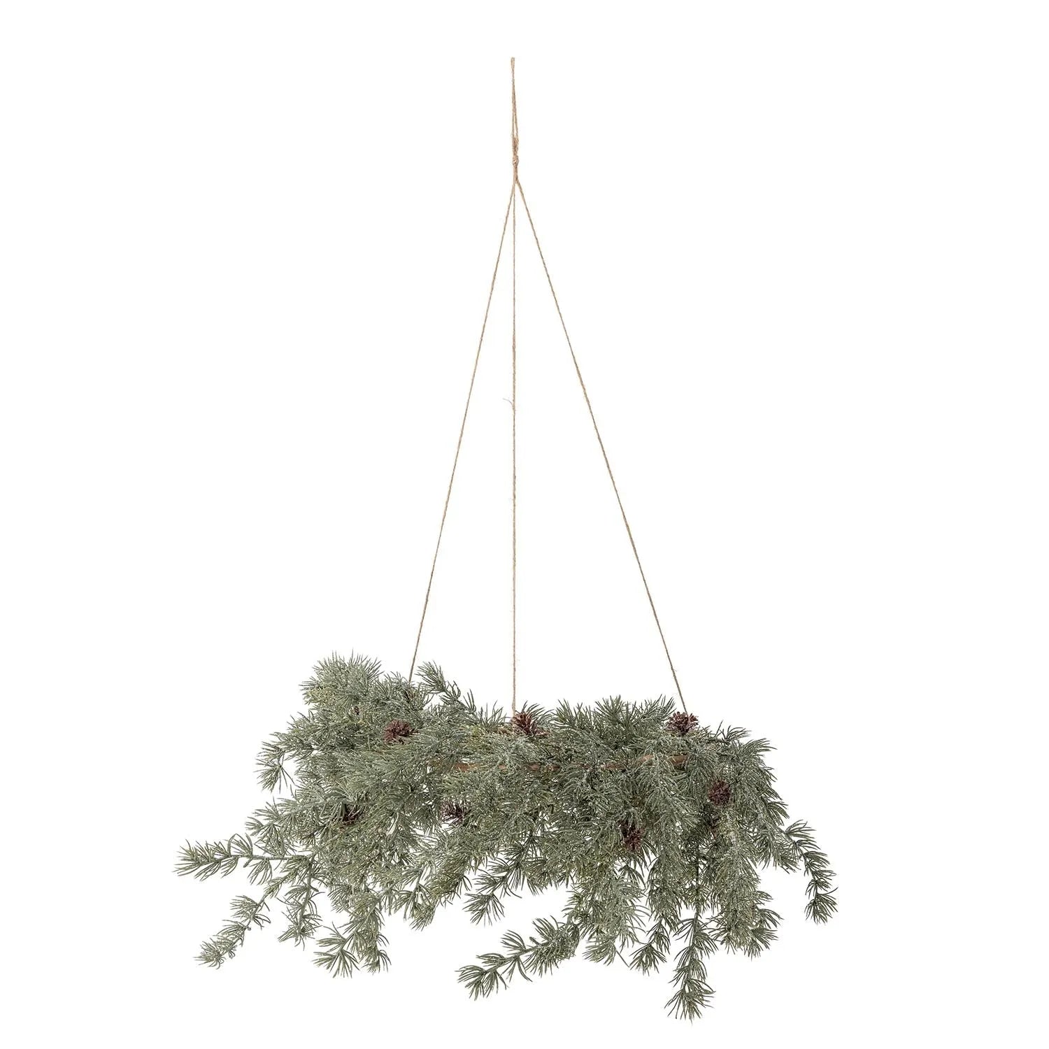 Cedar Kranz, Grün, Künstliche Blumen in Grün präsentiert im Onlineshop von KAQTU Design AG. Kunstpflanze ist von Bloomingville