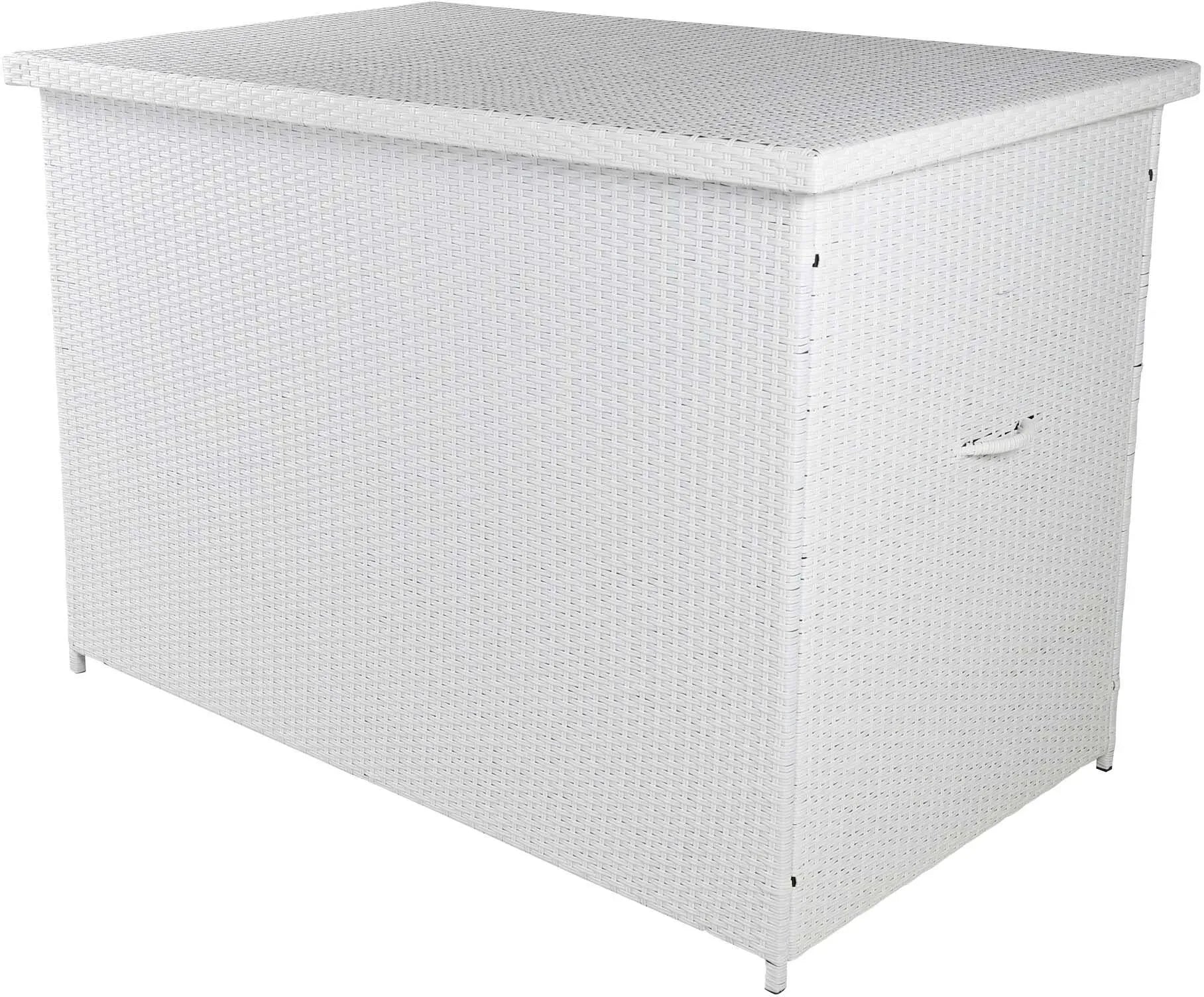 Wetterfeste Kissenbox von Venture Home, ideal für Gartenmöbel-Aufbewahrung, robust, stilvoll und perfekt für den Außenbereich.