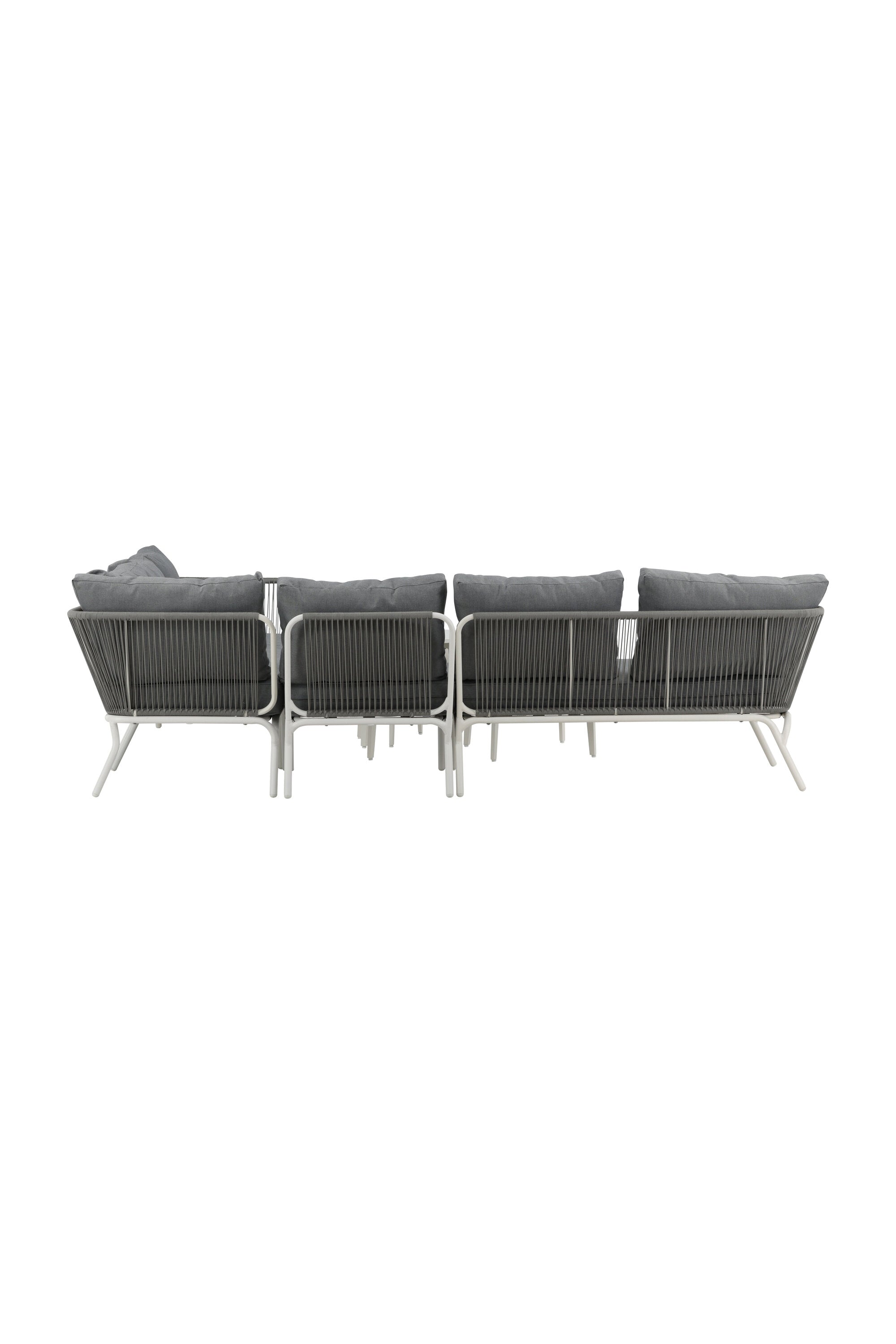 Roxo Ecksofa Outdoorset ⌀50cm in Weiss präsentiert im Onlineshop von KAQTU Design AG. Loungeset ist von Venture Home