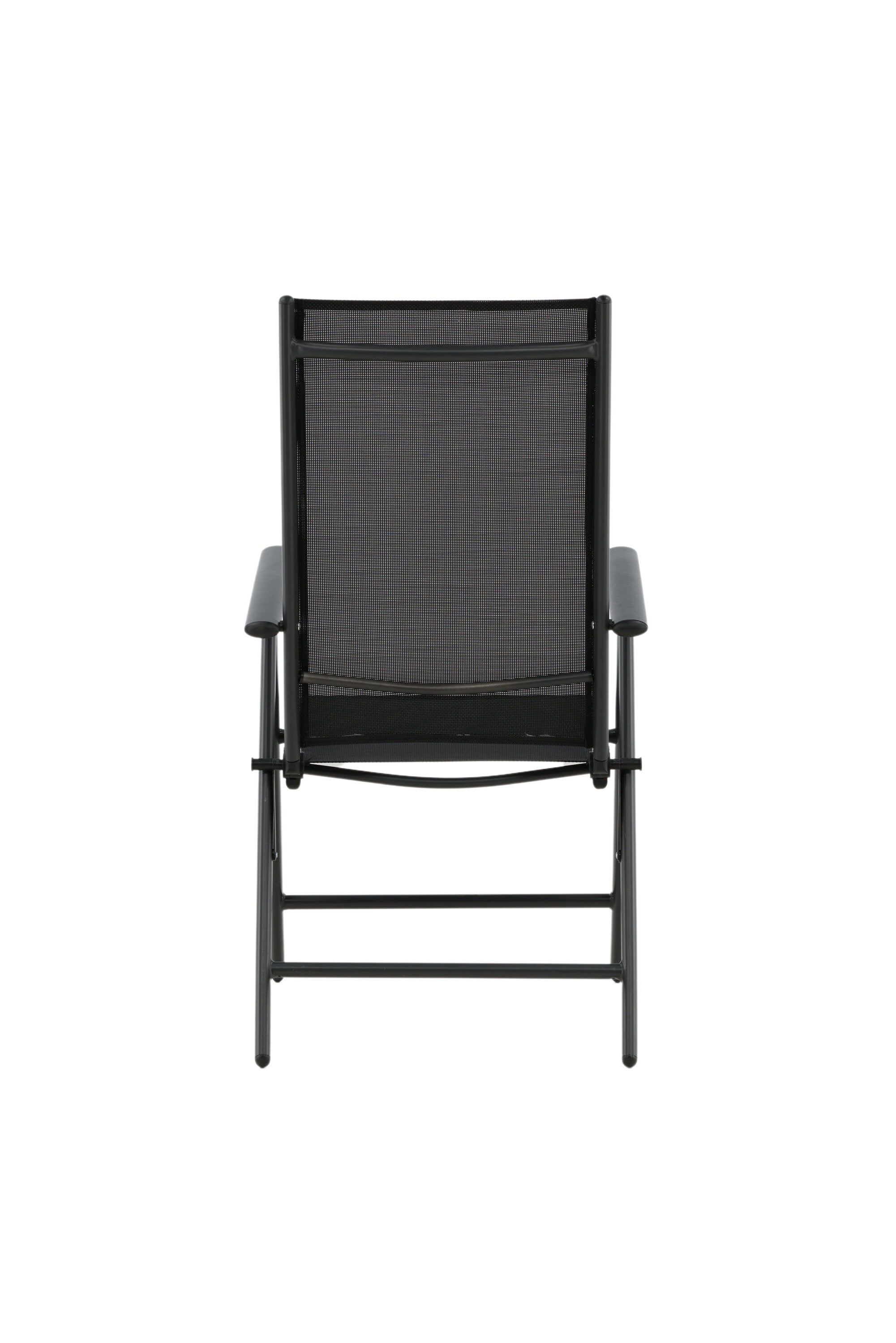 Break Stuhl in Schwarz präsentiert im Onlineshop von KAQTU Design AG. Gartenstuhl mit Armlehnen ist von Venture Home