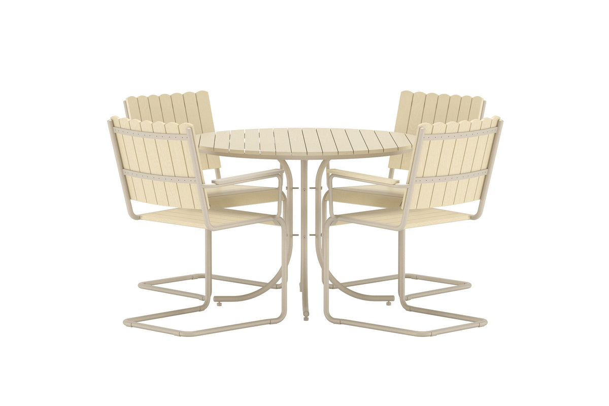Holmsund Essgruppe in Beige präsentiert im Onlineshop von KAQTU Design AG. Gartentischset ist von Venture Home