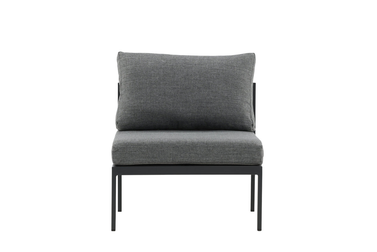 Copacabana Sofa Middle in Schwarz / Grau präsentiert im Onlineshop von KAQTU Design AG. Lounge Sofa ist von Venture Home