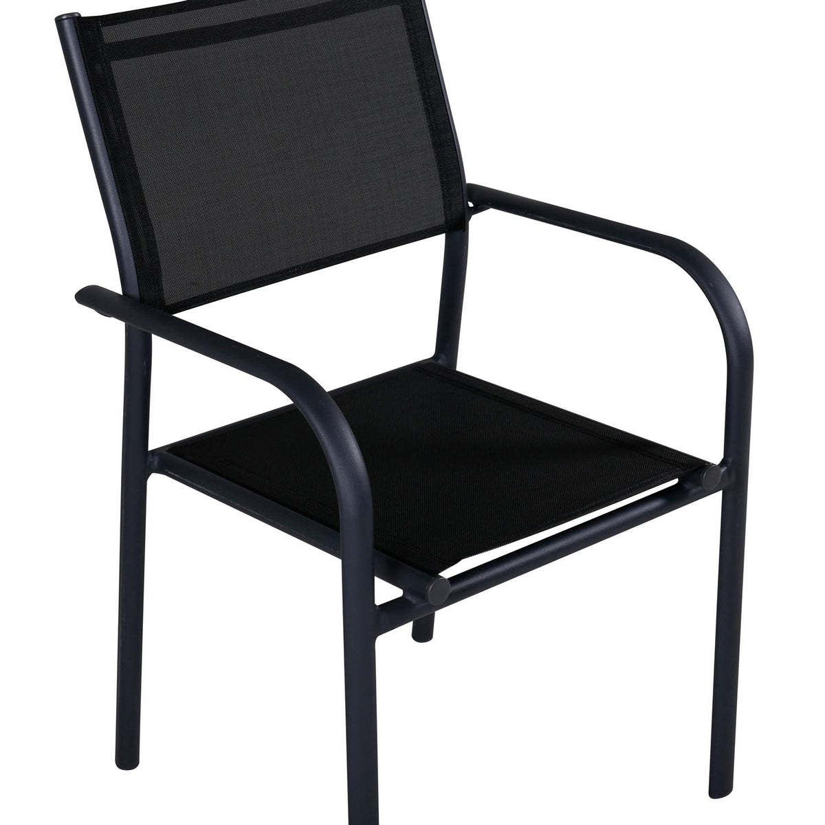 Santorini Gartenstuhl in Schwarz präsentiert im Onlineshop von KAQTU Design AG. Gartenstuhl mit Armlehnen ist von Venture Home