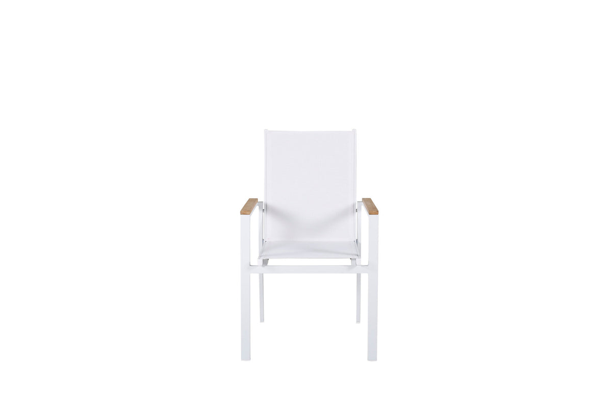 Texas Gartenstuhl in Weiss präsentiert im Onlineshop von KAQTU Design AG. Gartenstuhl mit Armlehnen ist von Venture Home