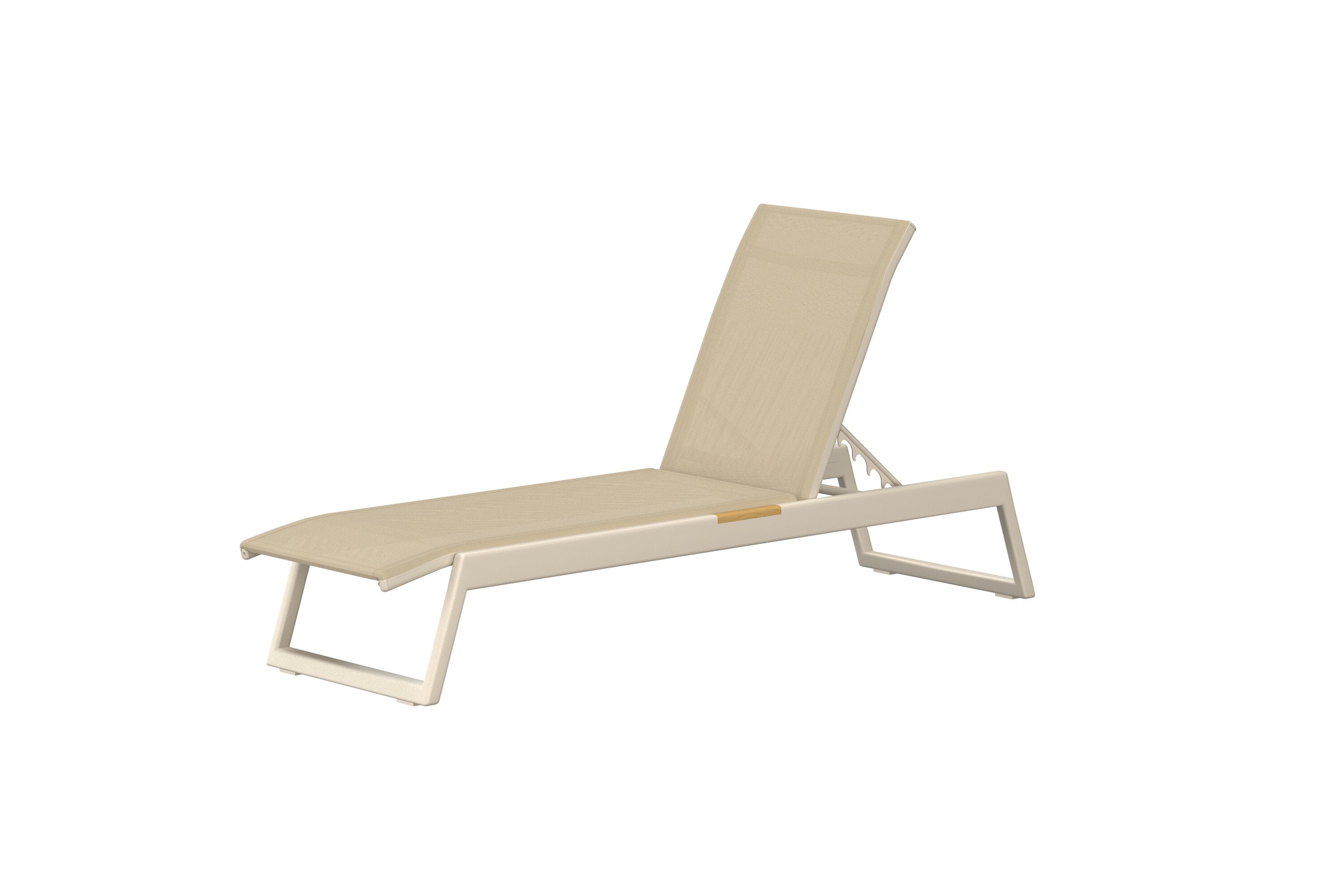 Mexico Liegestuhl in Beige präsentiert im Onlineshop von KAQTU Design AG. Liegestuhl ist von Venture Home
