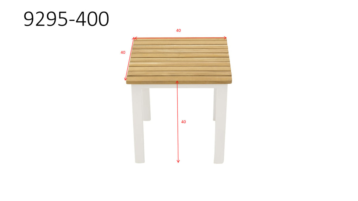 Mexico Beistelltisch in Weiss / Natur präsentiert im Onlineshop von KAQTU Design AG. Beistelltisch Outdoor ist von Venture Home