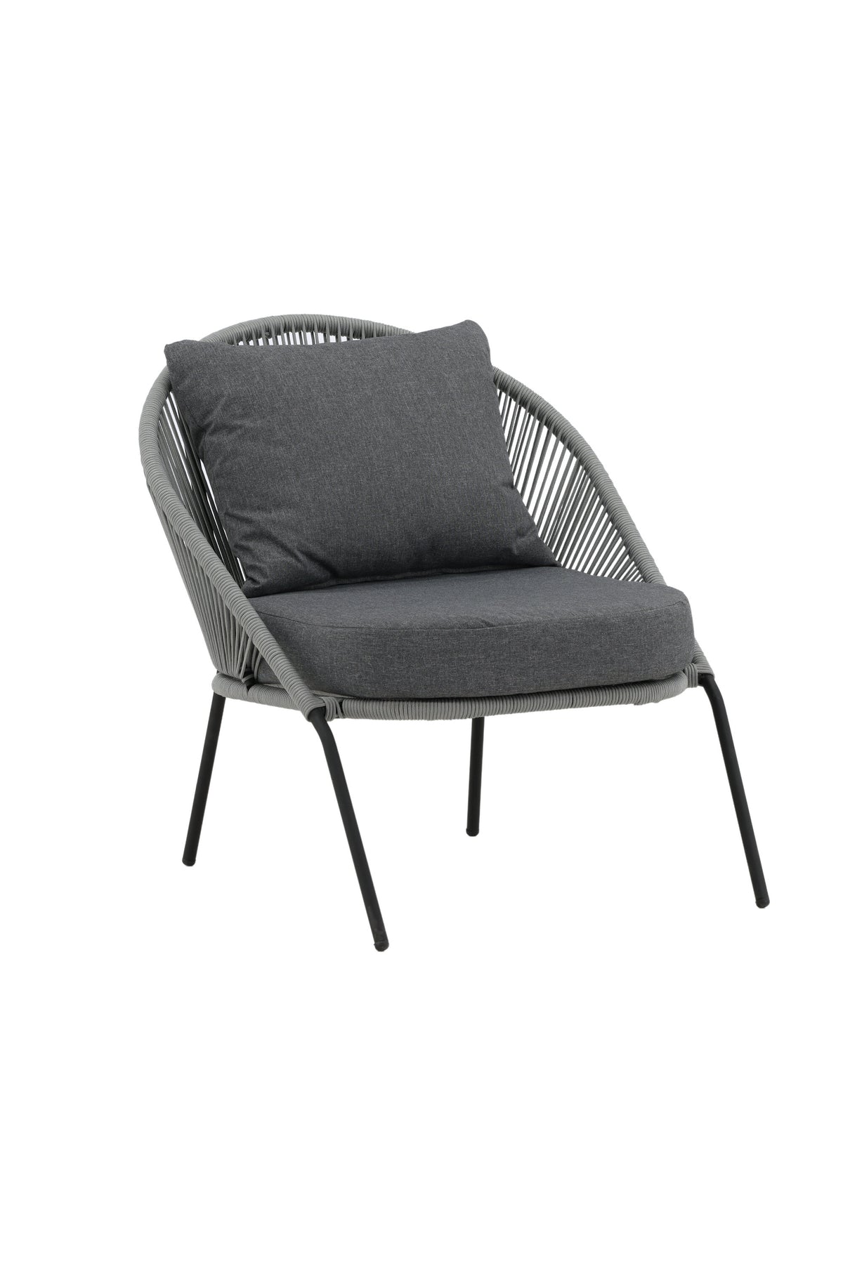Lindos Lounge Chair in Grau präsentiert im Onlineshop von KAQTU Design AG. Outdoor-Sessel ist von Venture Home